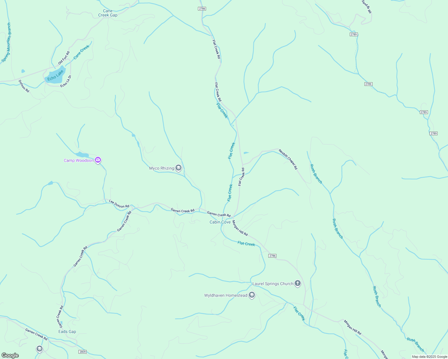 map of restaurants, bars, coffee shops, grocery stores, and more near 387 Flat Creek Road in Fairview