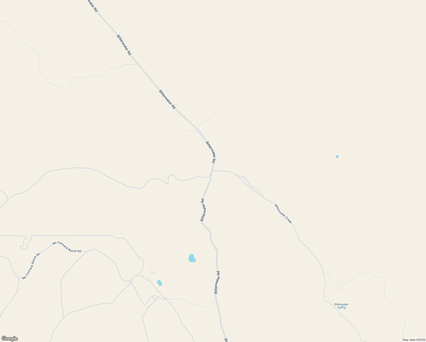 map of restaurants, bars, coffee shops, grocery stores, and more near 8050 Bitterwater Road in Shandon