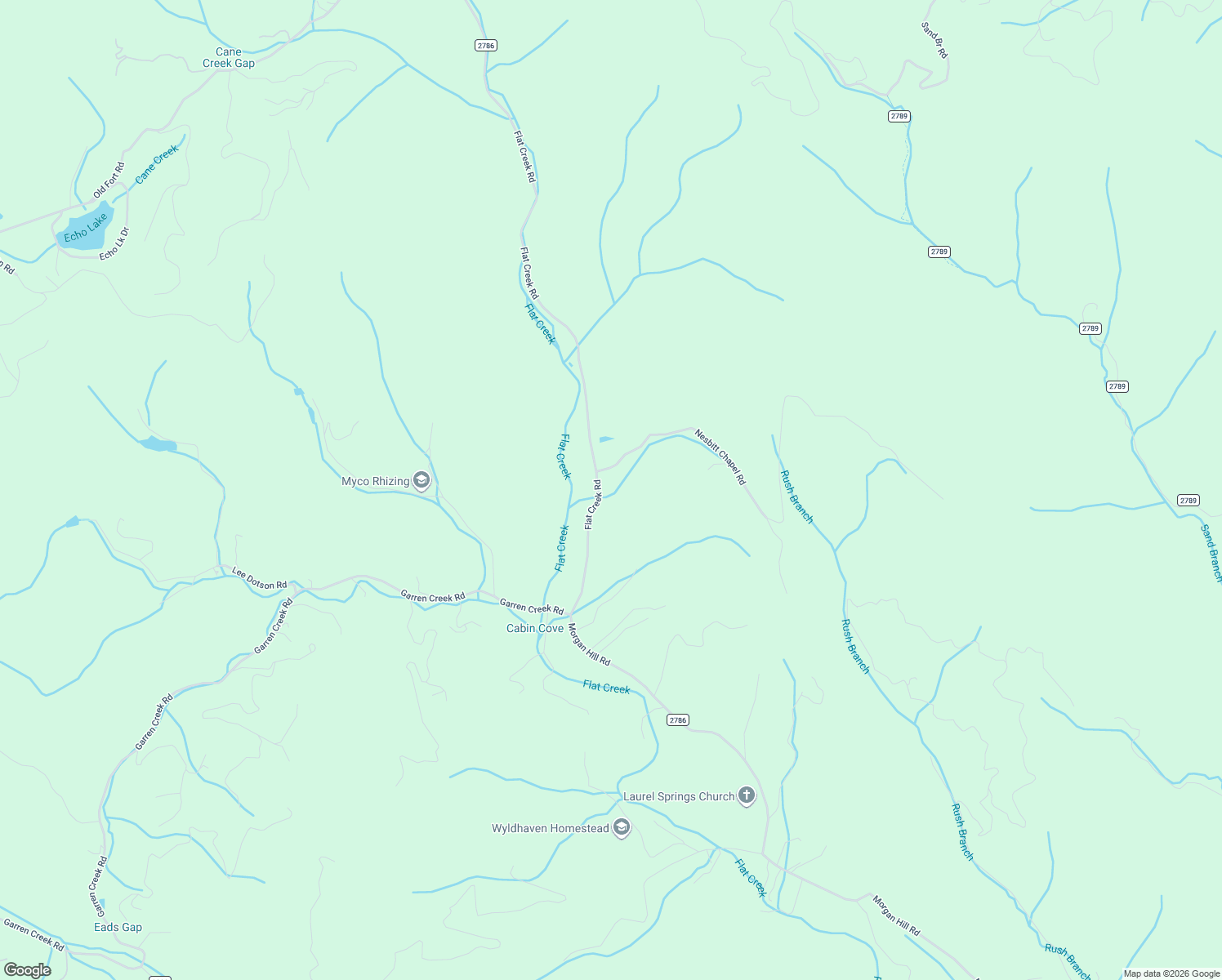 map of restaurants, bars, coffee shops, grocery stores, and more near 379 Flat Creek Road in Fairview