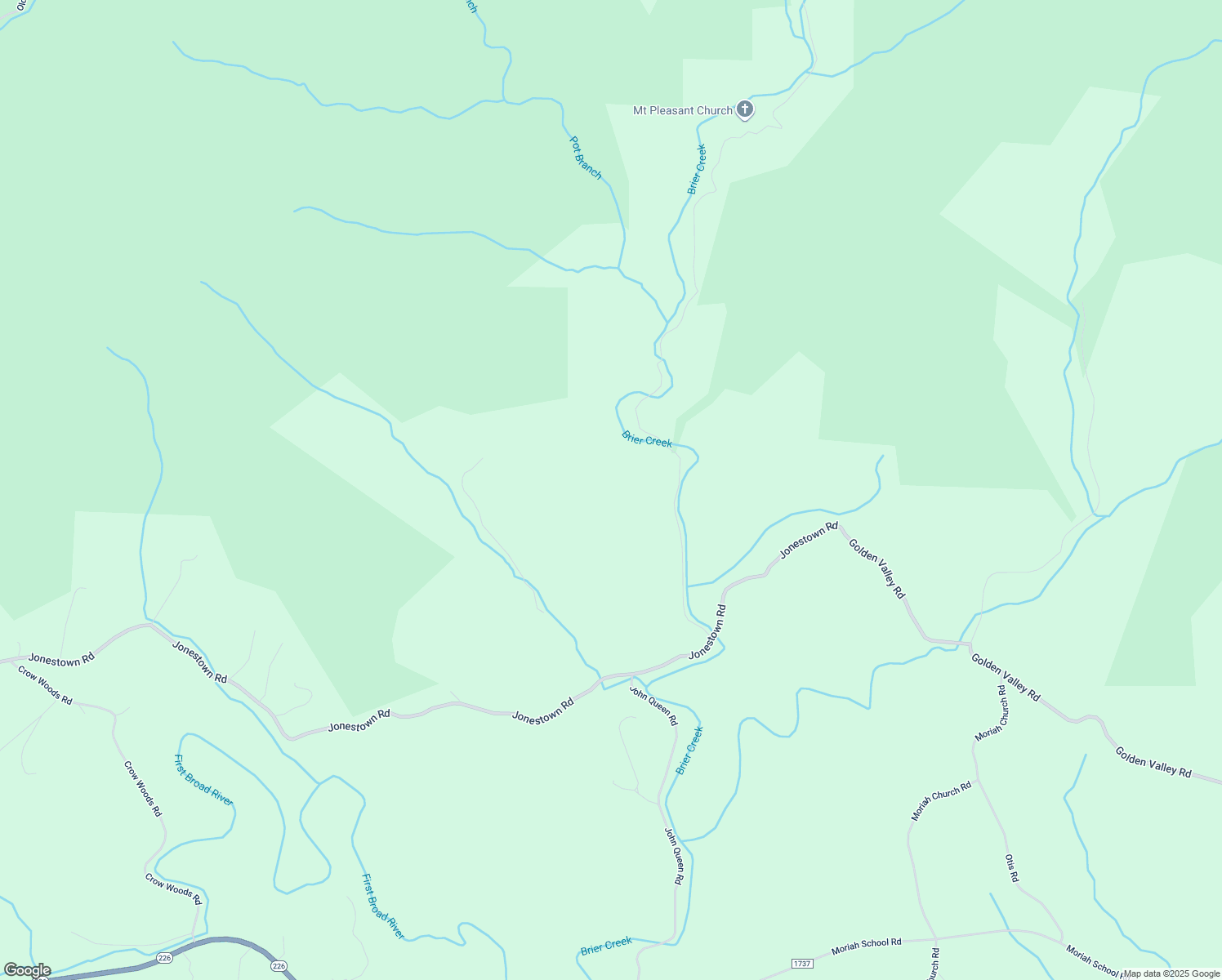map of restaurants, bars, coffee shops, grocery stores, and more near 381 Briar Creek Road in Casar