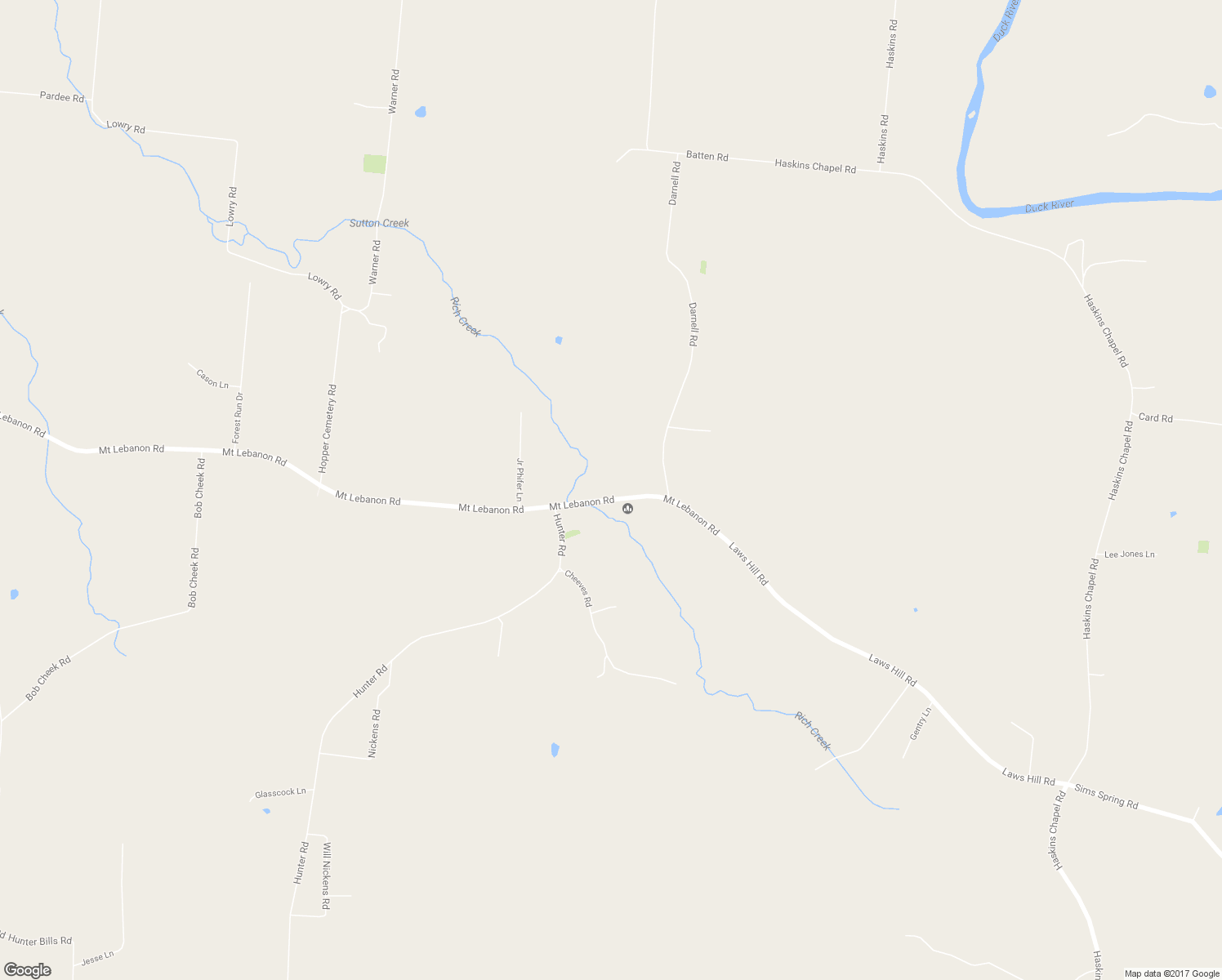 map of restaurants, bars, coffee shops, grocery stores, and more near 2812 Mount Lebanon Road in Lewisburg