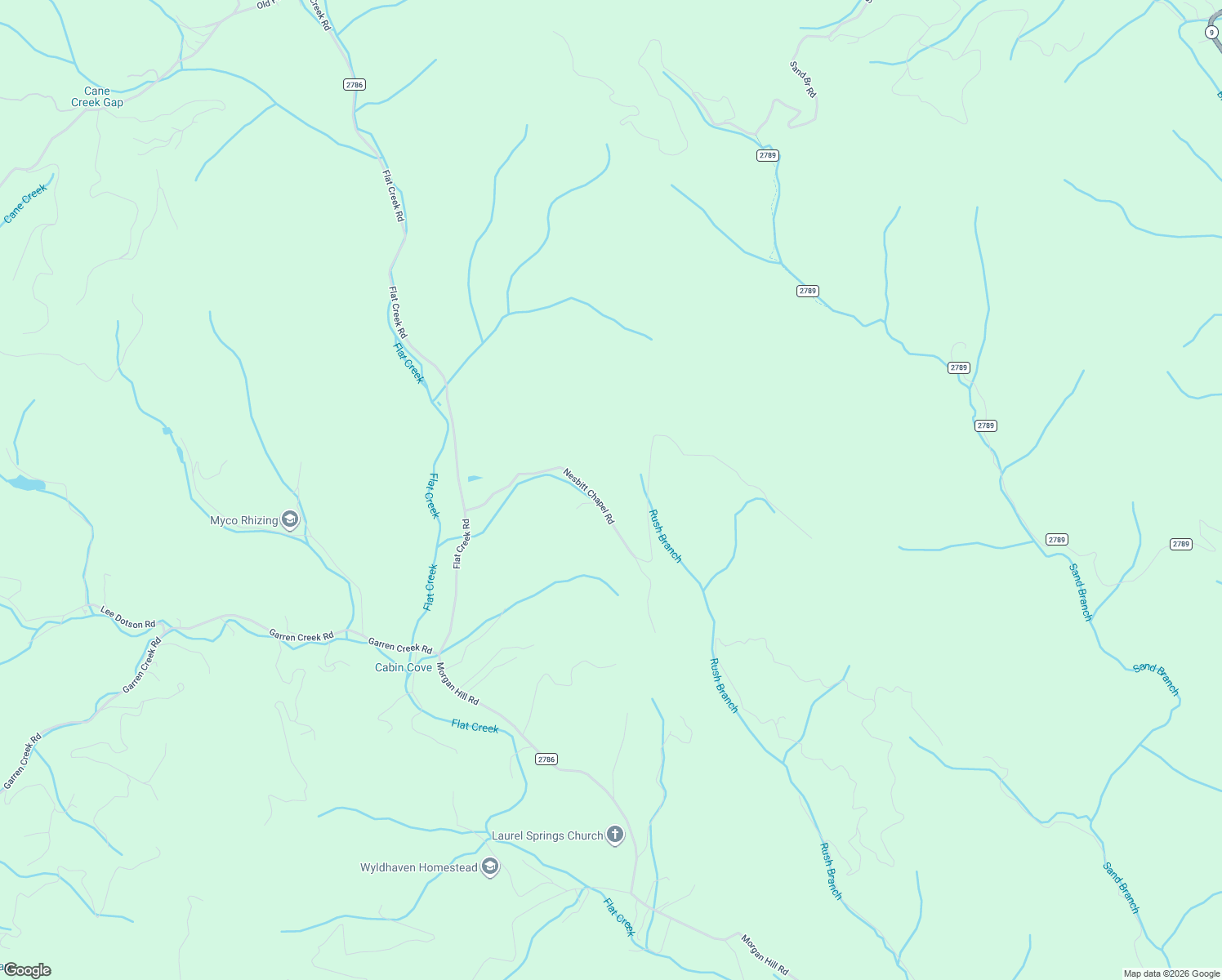 map of restaurants, bars, coffee shops, grocery stores, and more near 206 Nesbitt Chapel Road in Fairview