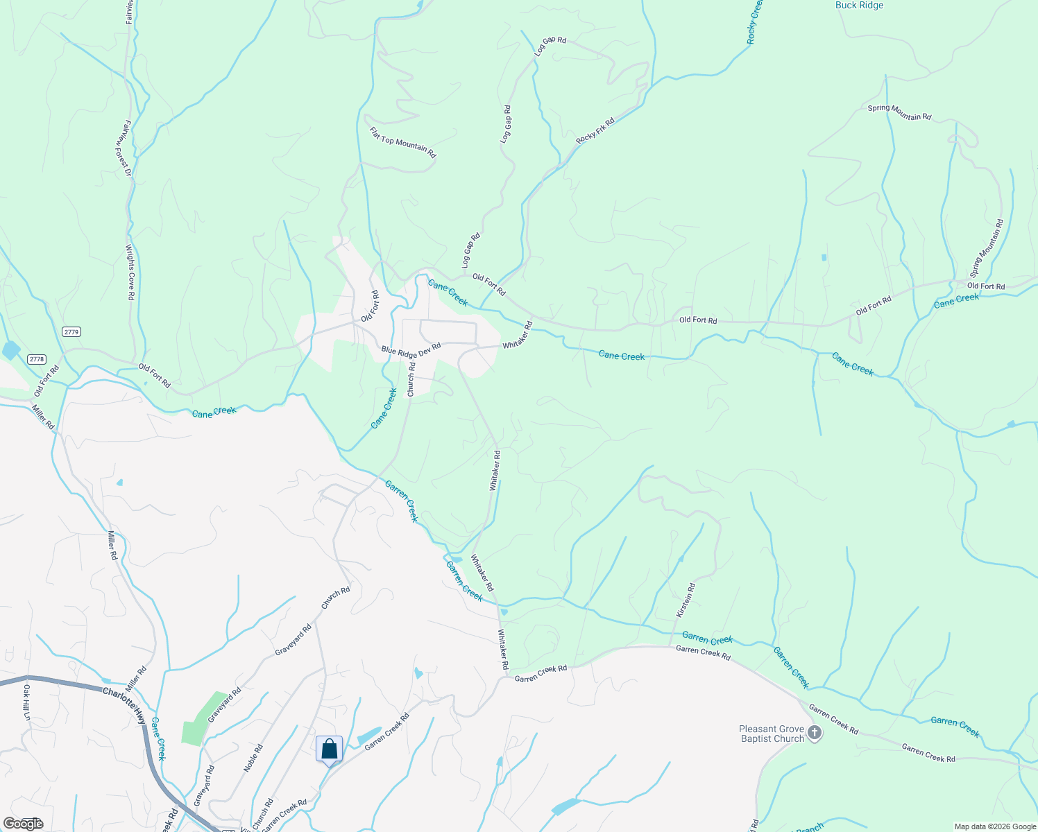 map of restaurants, bars, coffee shops, grocery stores, and more near 24 Rusty Clay Ridge in Fairview
