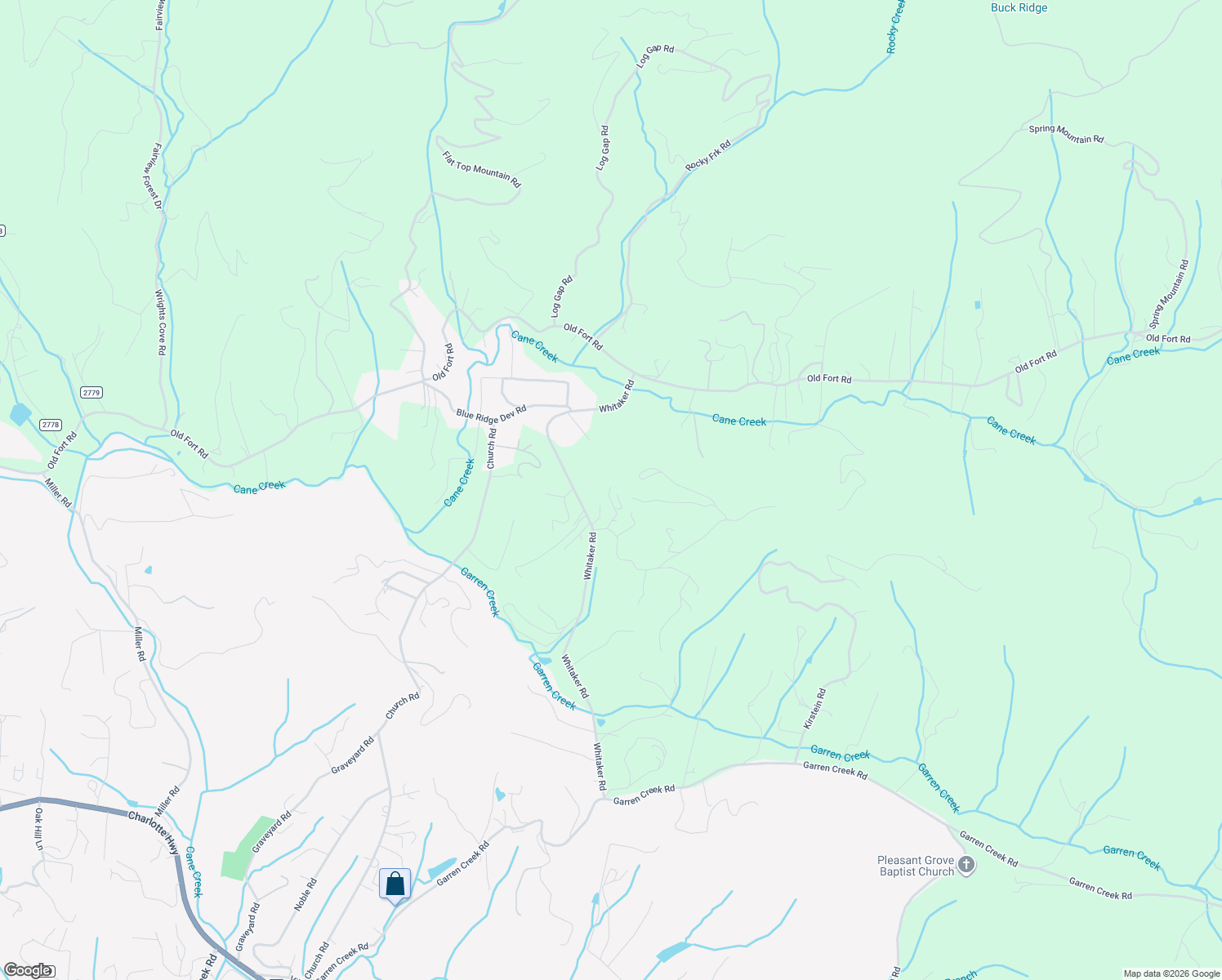 map of restaurants, bars, coffee shops, grocery stores, and more near 24 Rusty Clay Ridge in Fairview