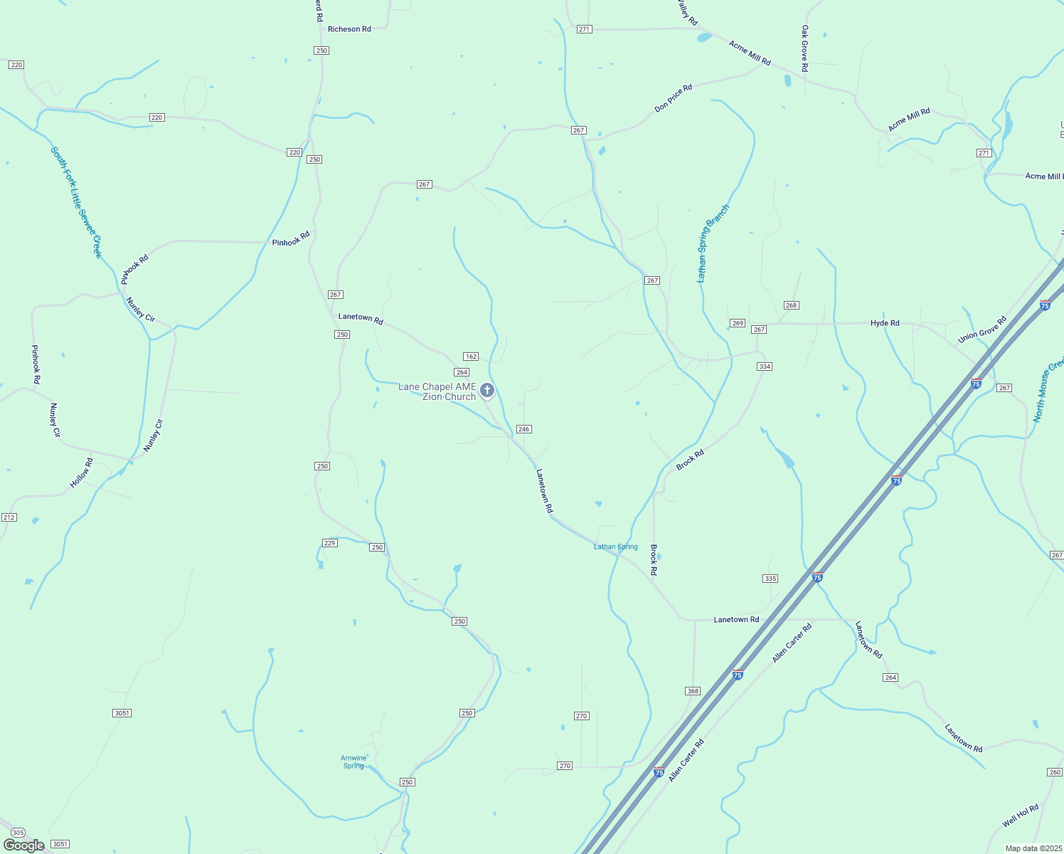 map of restaurants, bars, coffee shops, grocery stores, and more near 114 County Road 246 in Niota
