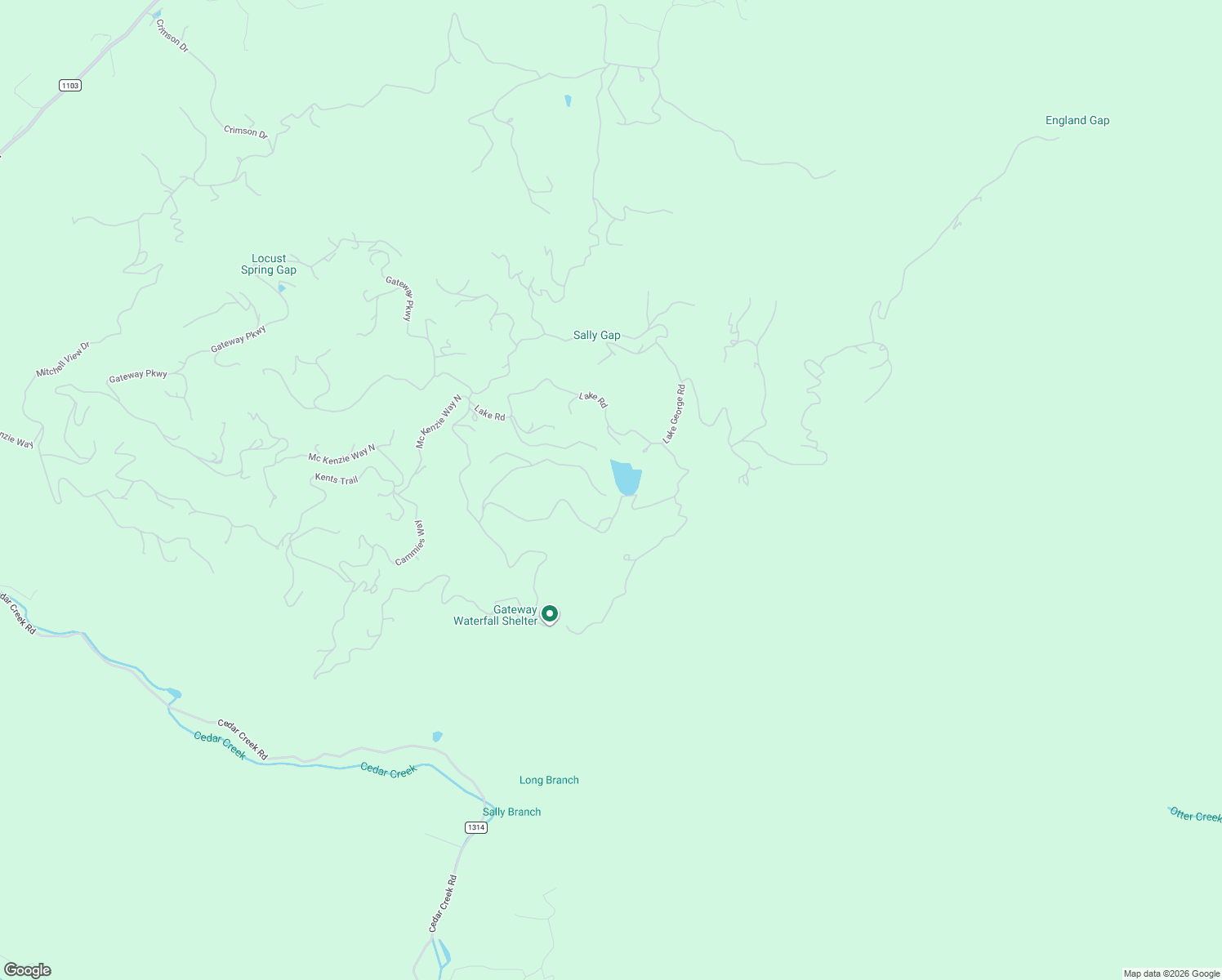 map of restaurants, bars, coffee shops, grocery stores, and more near 288 Long Ridge in Old Fort