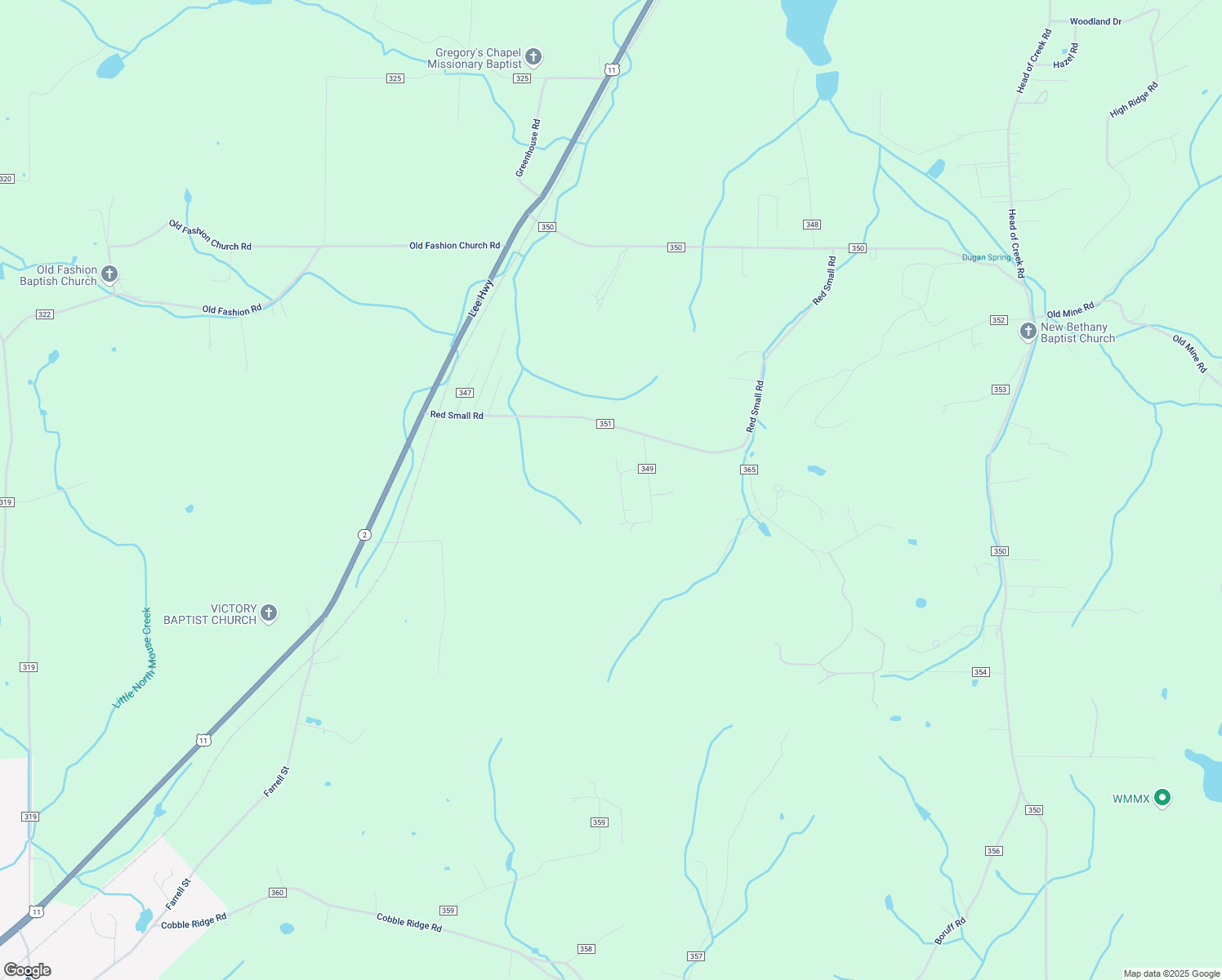 map of restaurants, bars, coffee shops, grocery stores, and more near 197 County Road 349 in Sweetwater