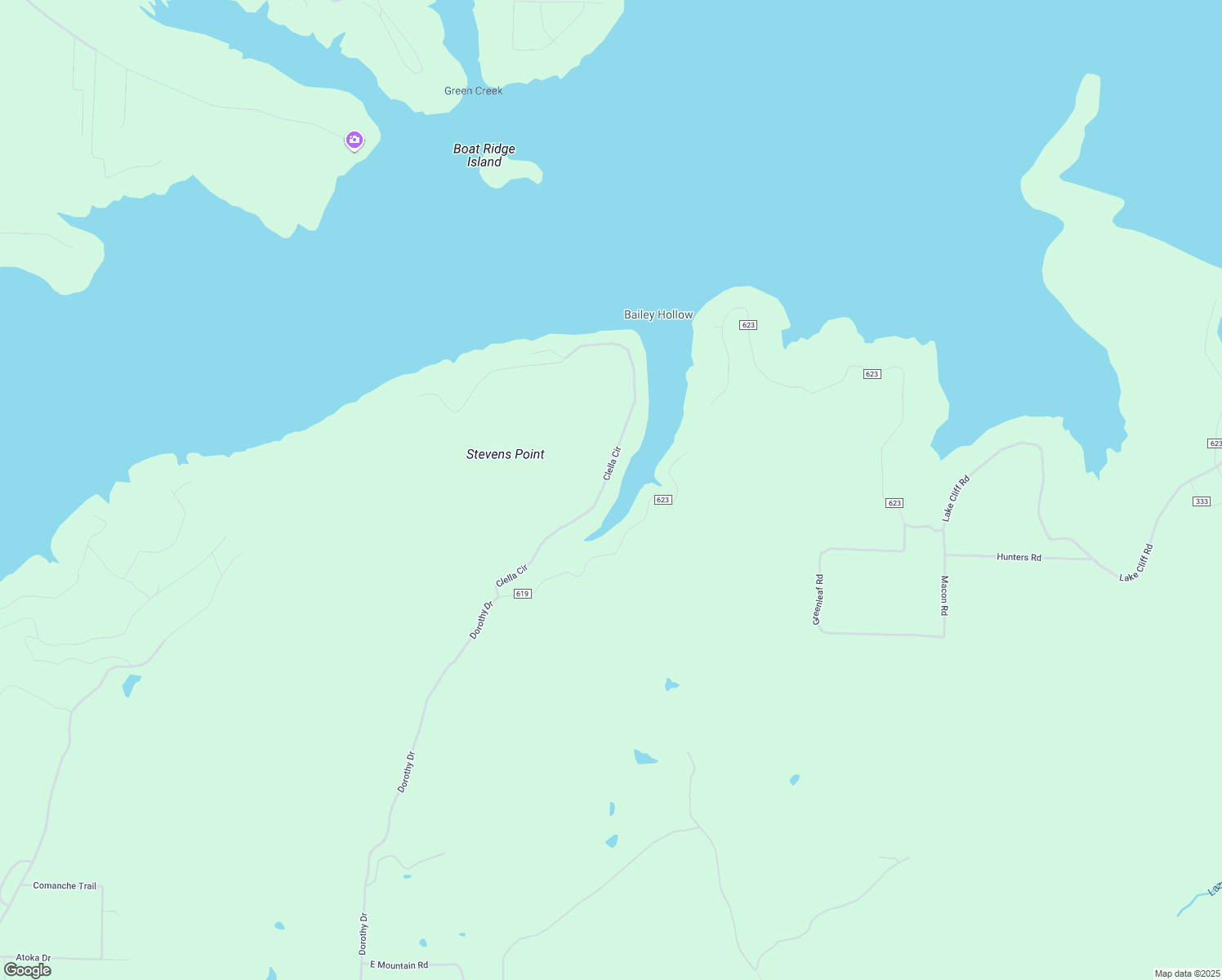 map of restaurants, bars, coffee shops, grocery stores, and more near 664 Clella Circle in Bee Branch