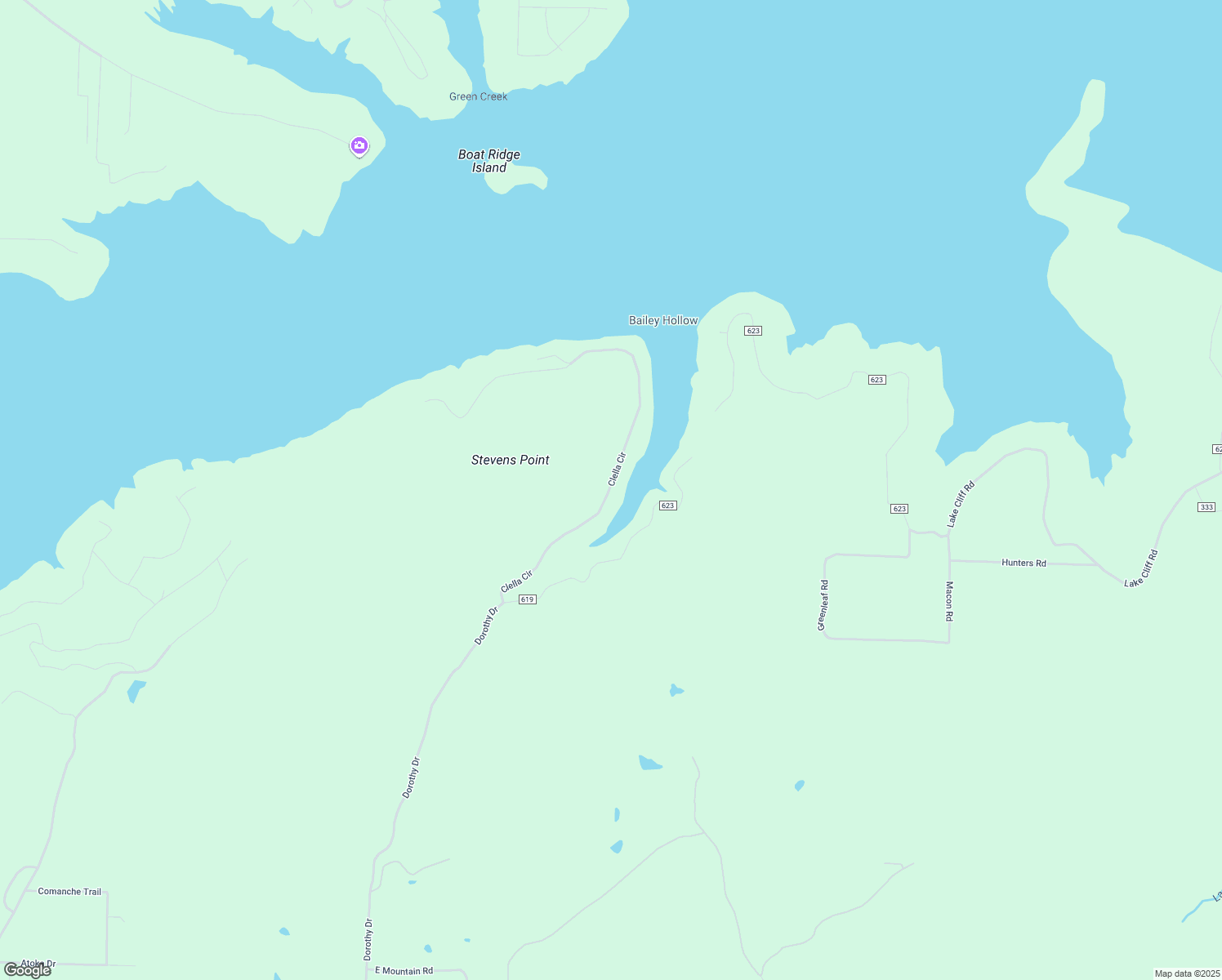 map of restaurants, bars, coffee shops, grocery stores, and more near 664 Clella Circle in Bee Branch