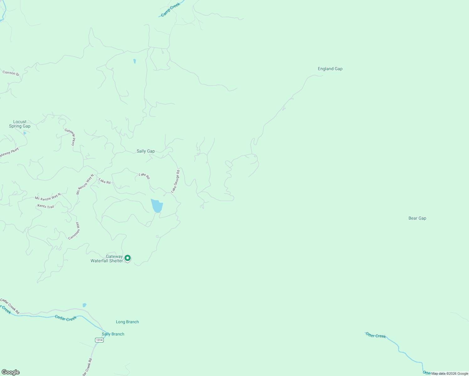 map of restaurants, bars, coffee shops, grocery stores, and more near 1424 Wolf Pen Road in Old Fort