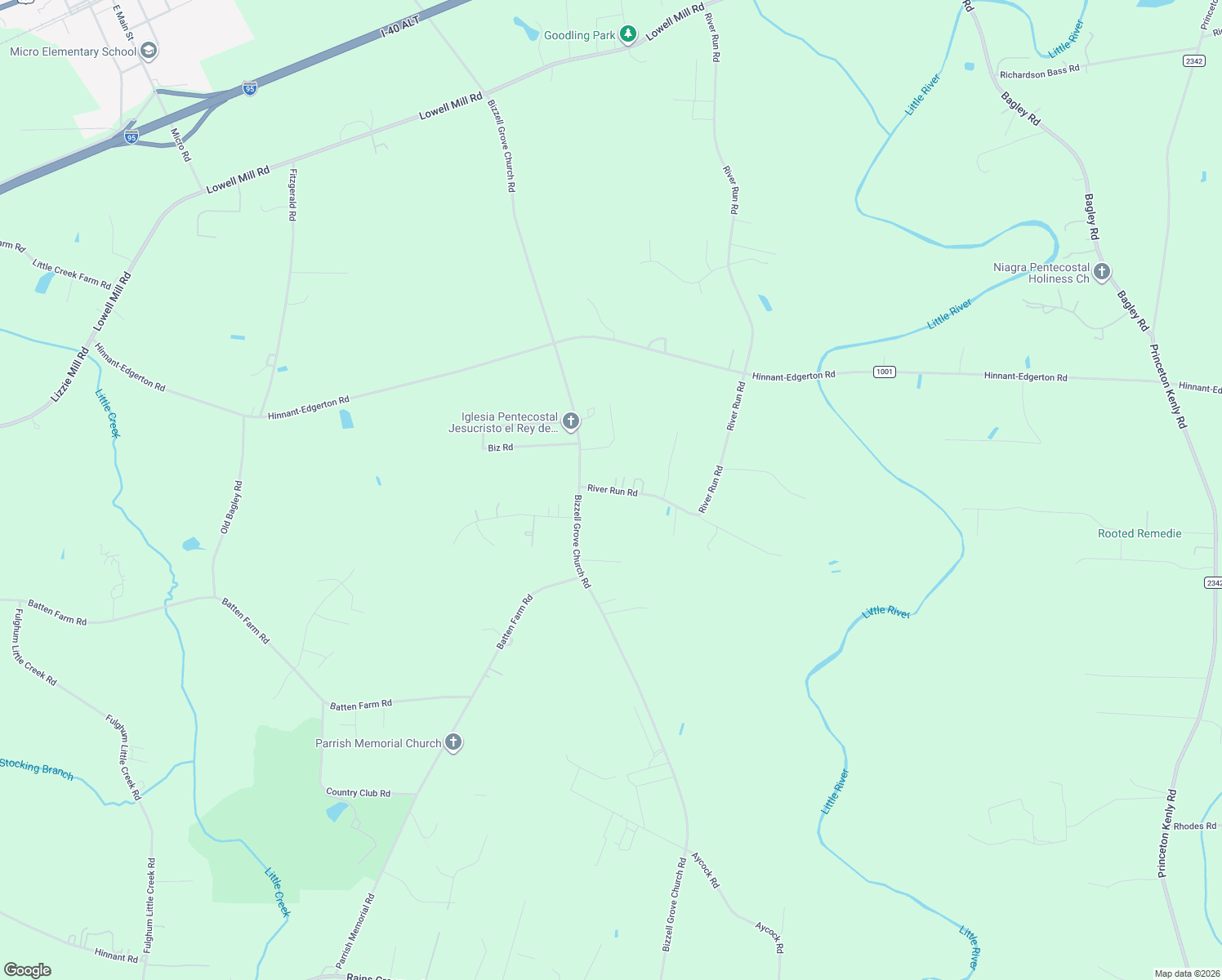 map of restaurants, bars, coffee shops, grocery stores, and more near 1480 River Run Road in Selma