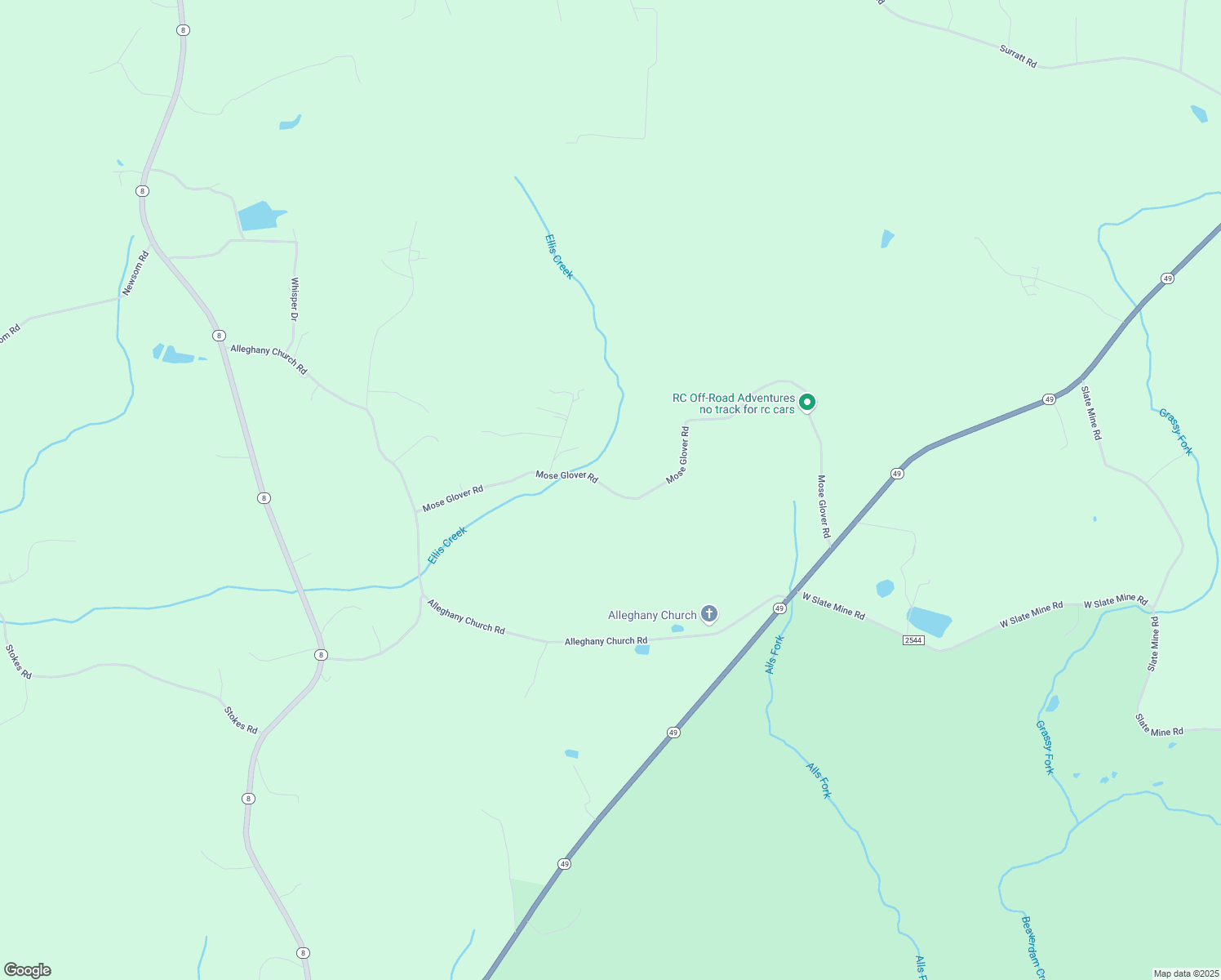 map of restaurants, bars, coffee shops, grocery stores, and more near Mose Glover Road in Davidson County