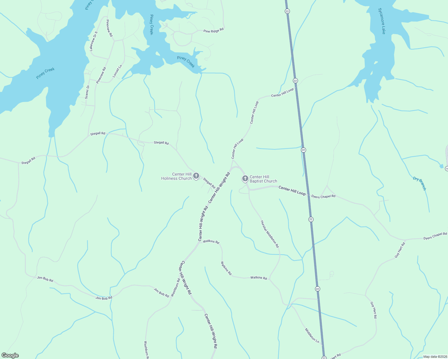 map of restaurants, bars, coffee shops, grocery stores, and more near 110 Center Hill-Wright Rd in Reagan