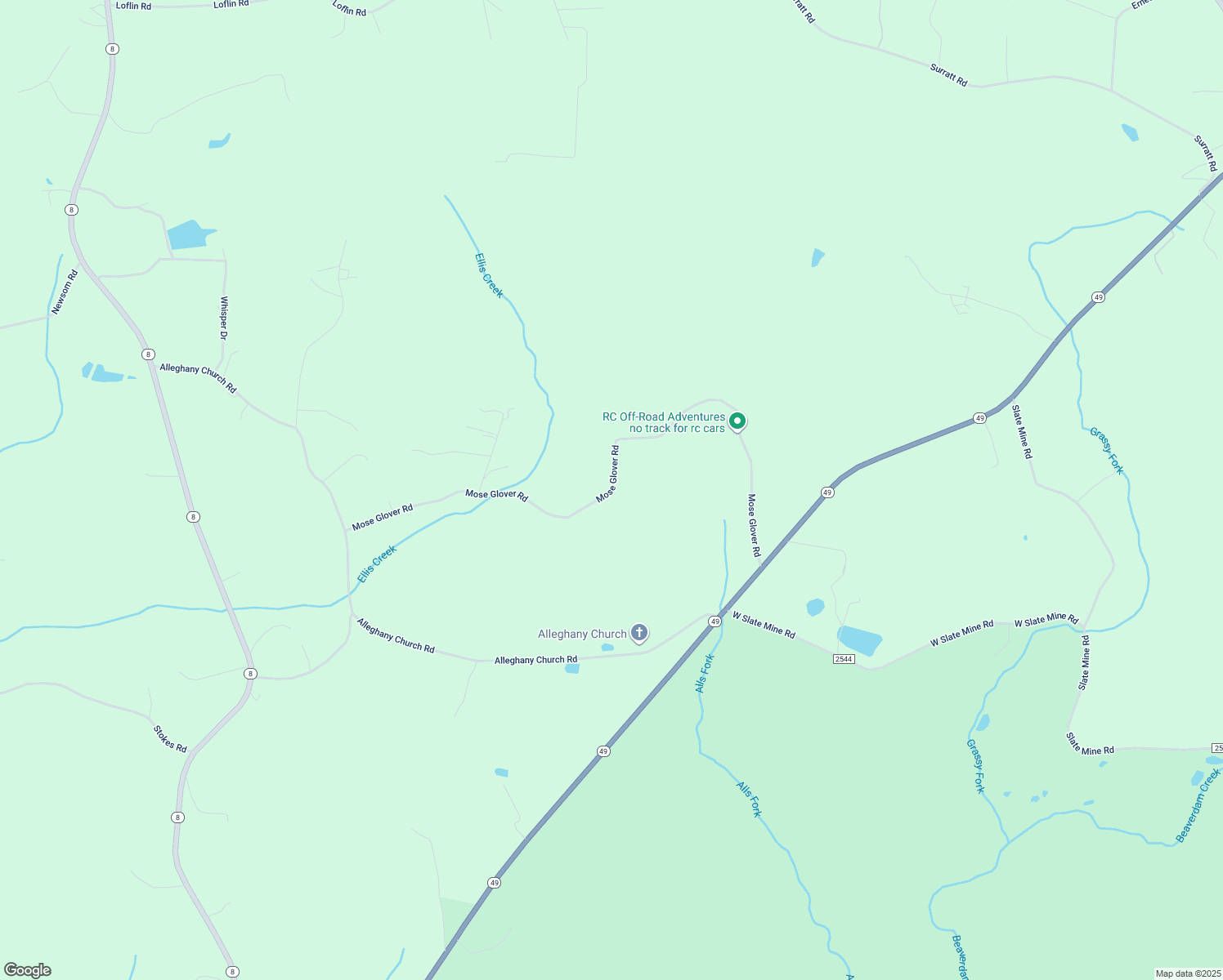 map of restaurants, bars, coffee shops, grocery stores, and more near Mose Glover Road in Davidson County