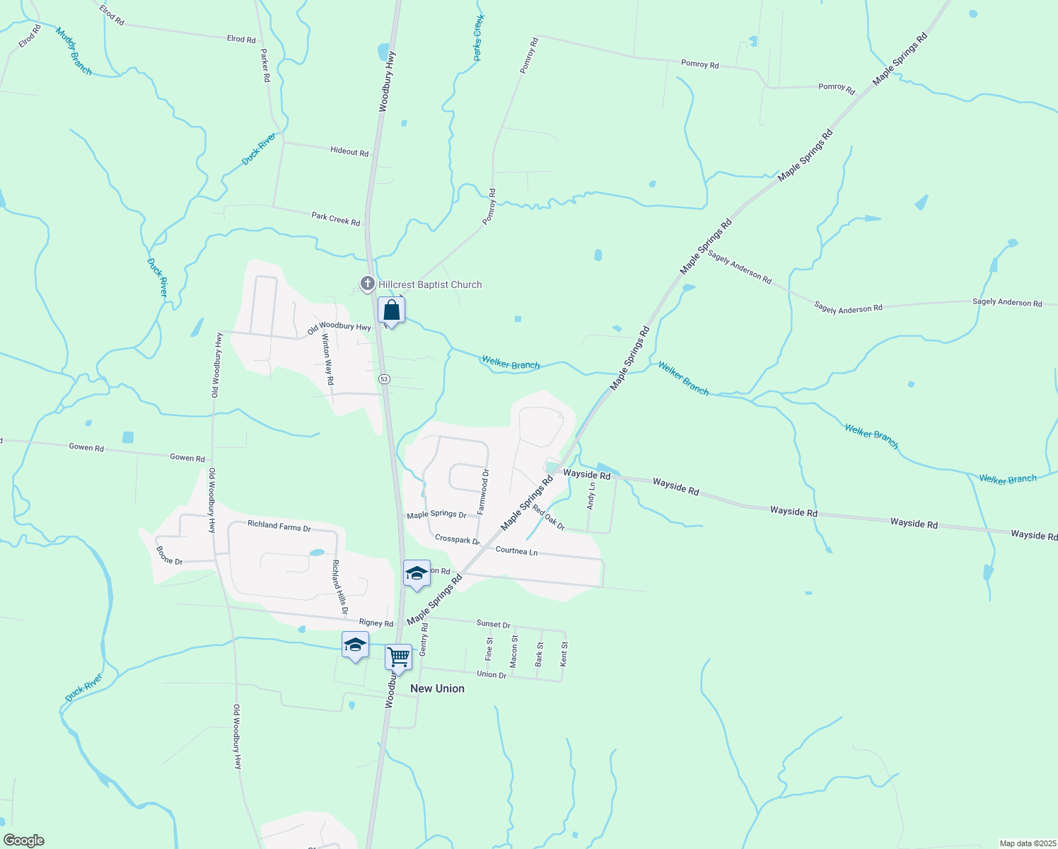map of restaurants, bars, coffee shops, grocery stores, and more near 164 Roberts Creek Circle in Manchester