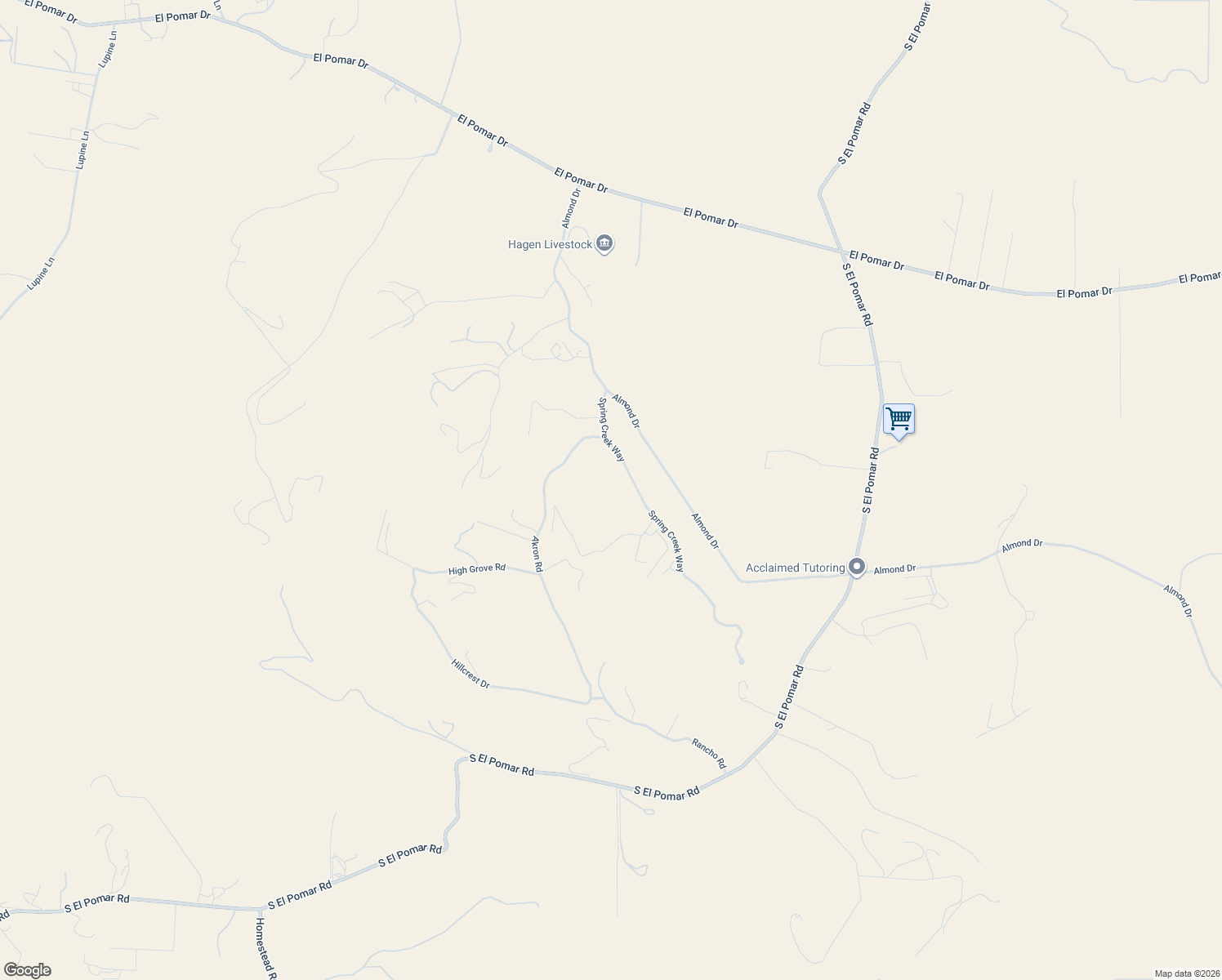 map of restaurants, bars, coffee shops, grocery stores, and more near 775 Spring Creek Way in Templeton