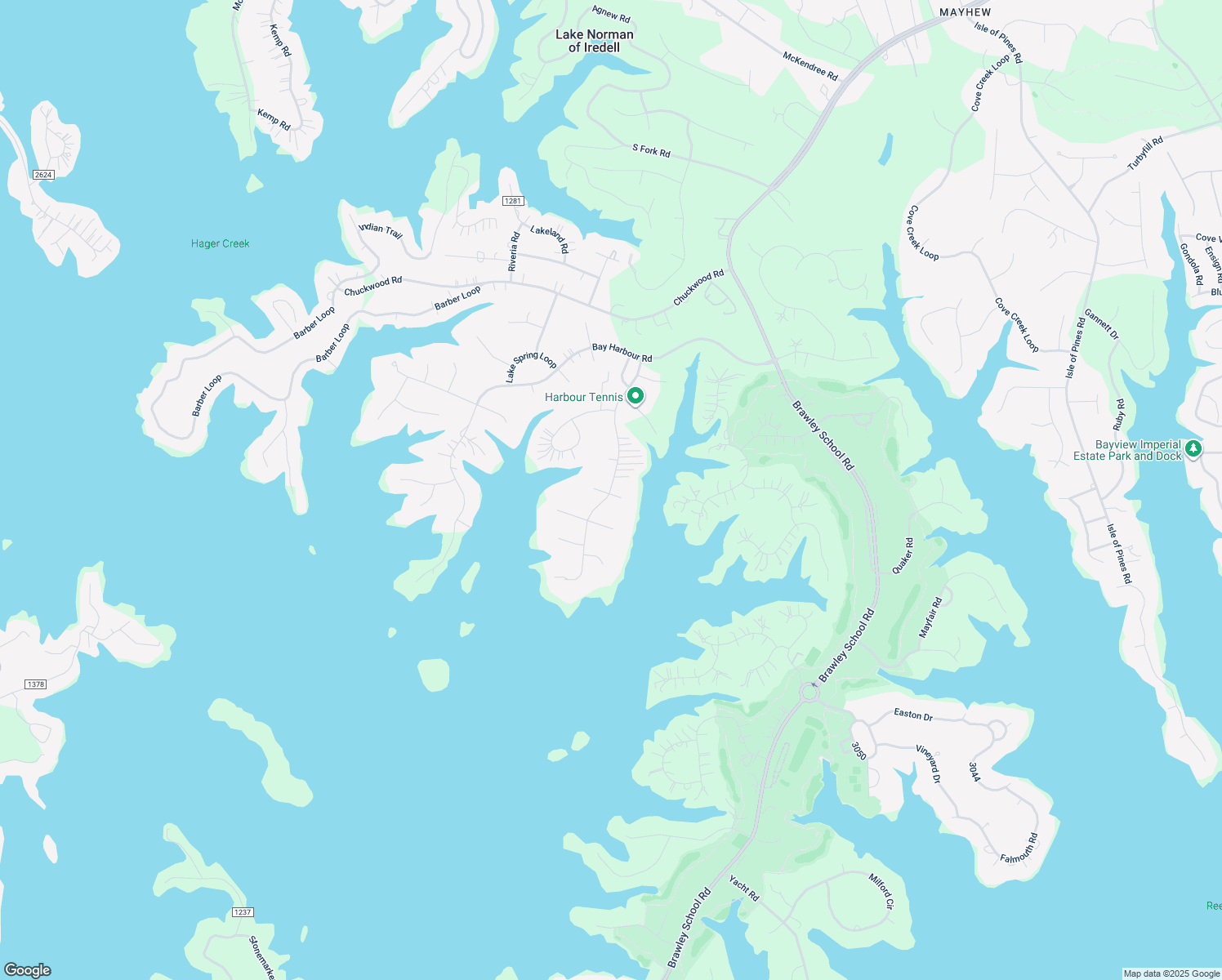 map of restaurants, bars, coffee shops, grocery stores, and more near Lake Mist Drive in Mooresville