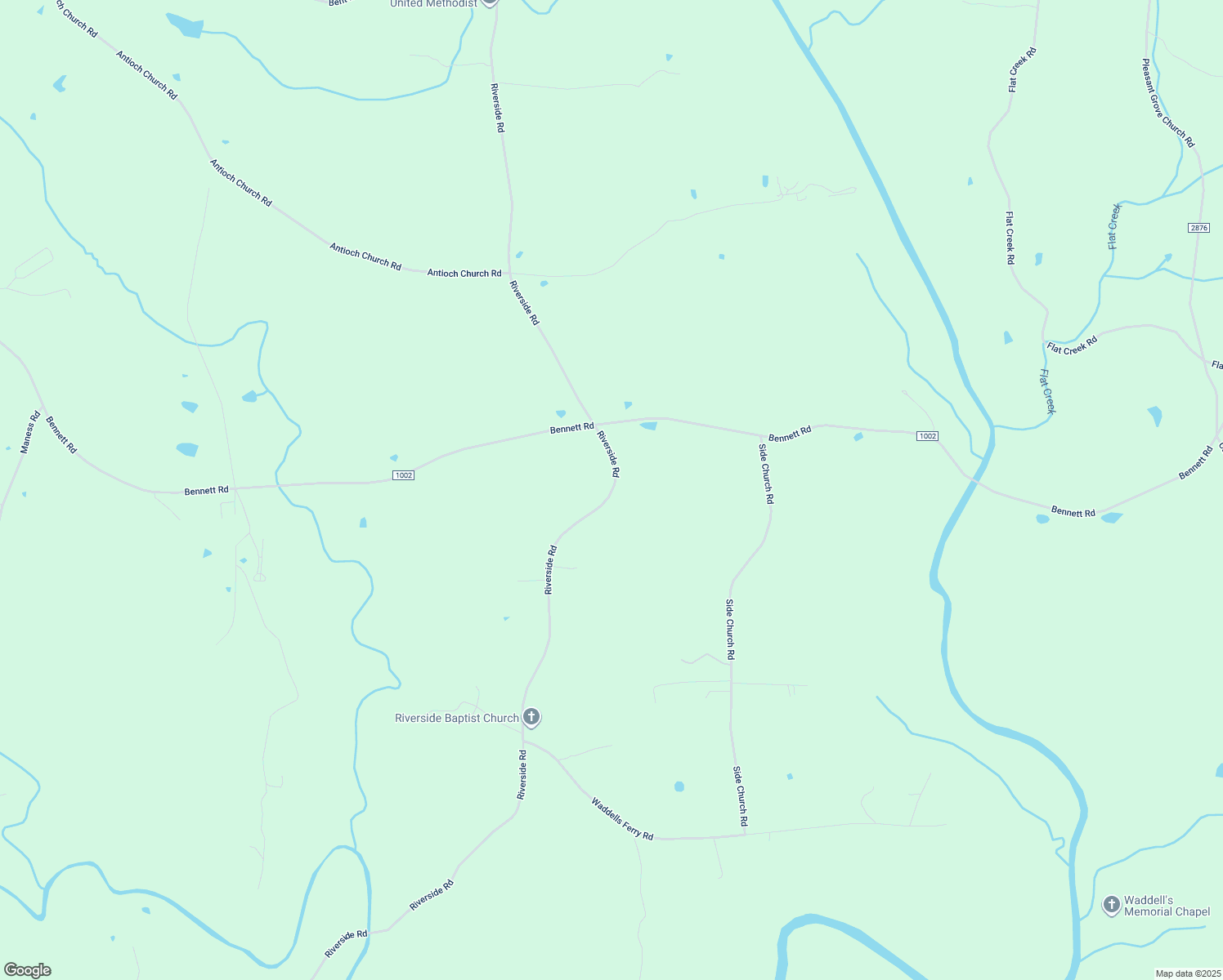 map of restaurants, bars, coffee shops, grocery stores, and more near 7714 Riverside Road in Seagrove