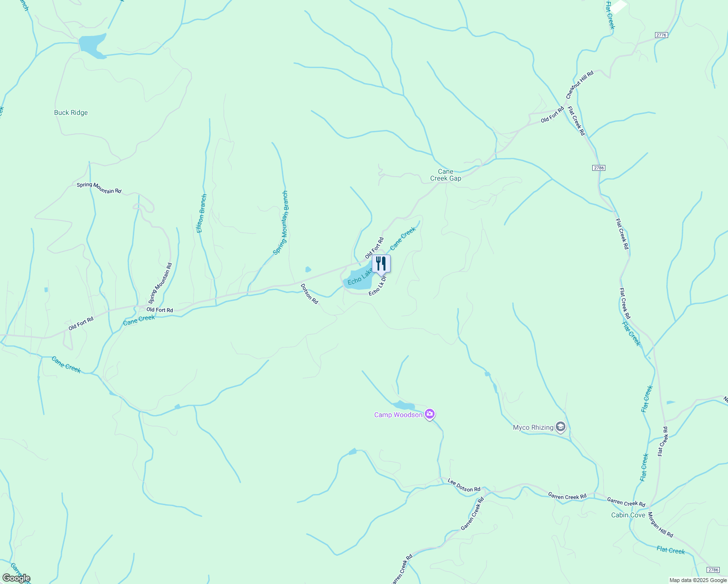 map of restaurants, bars, coffee shops, grocery stores, and more near 75 Echo Lake Drive in Fairview
