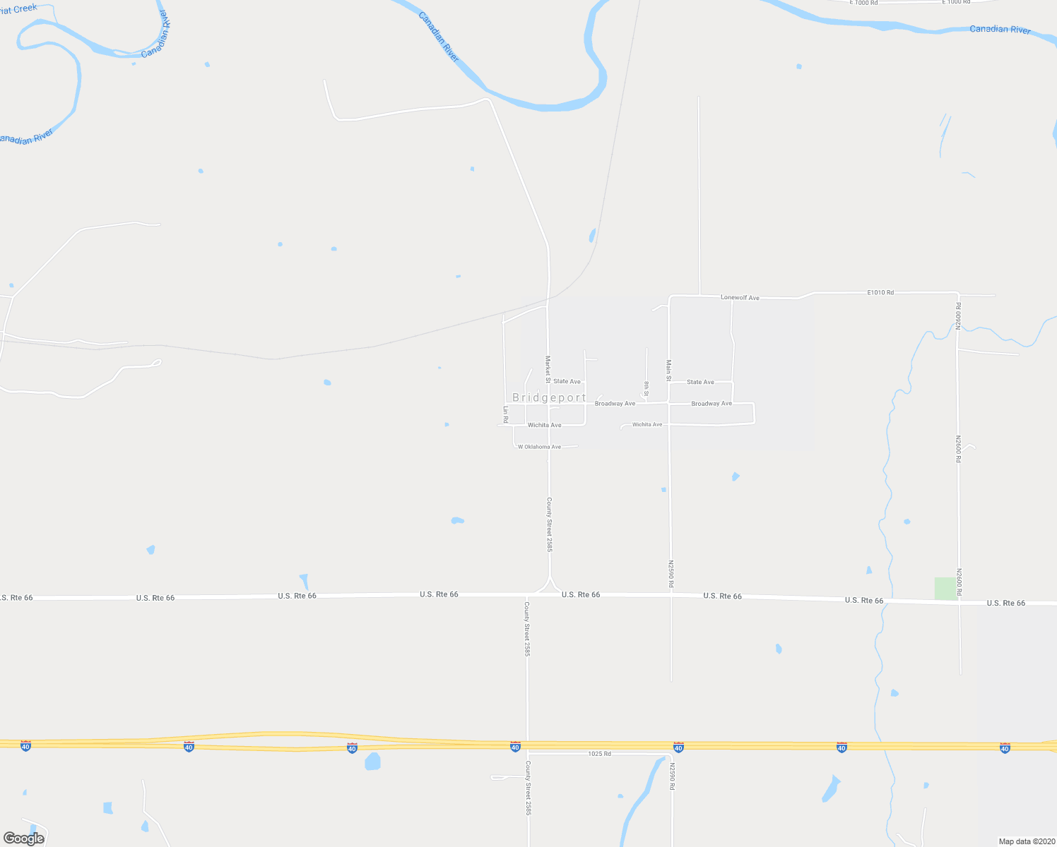 map of restaurants, bars, coffee shops, grocery stores, and more near 628 Wichita Avenue in Hinton