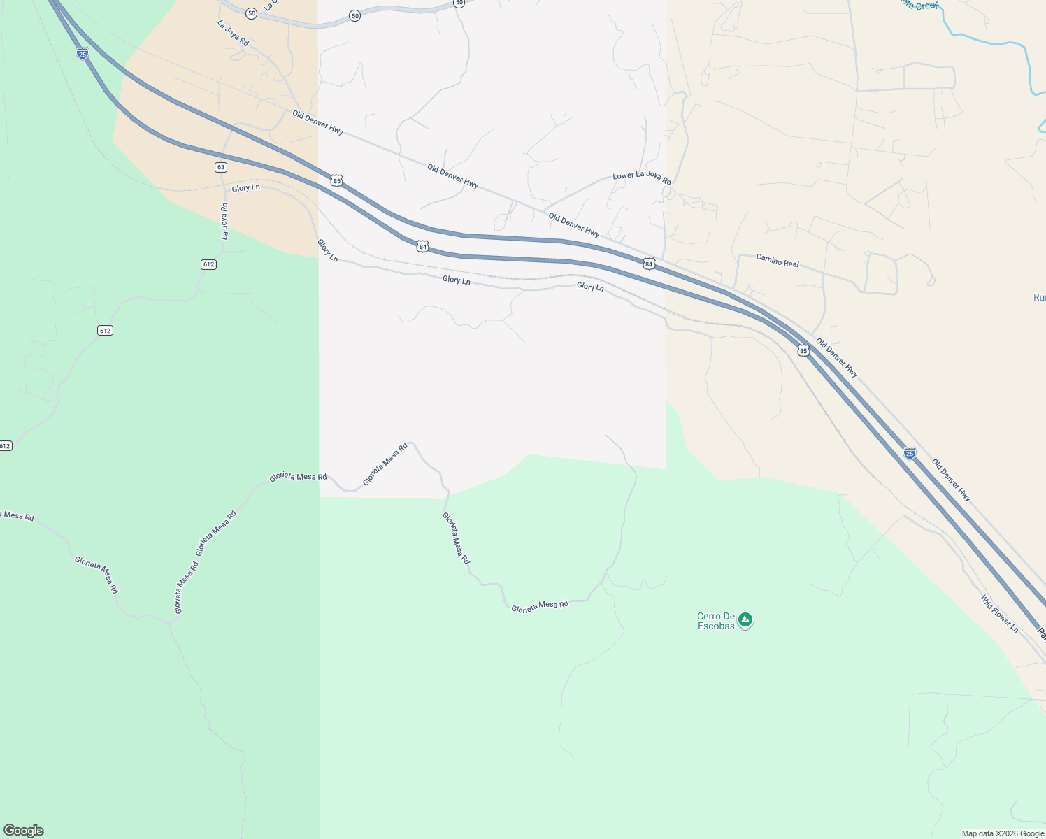 map of restaurants, bars, coffee shops, grocery stores, and more near 6 Padre Canyon in Glorieta