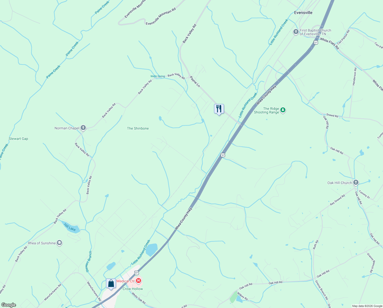 map of restaurants, bars, coffee shops, grocery stores, and more near 338 Highwater Road in Dayton