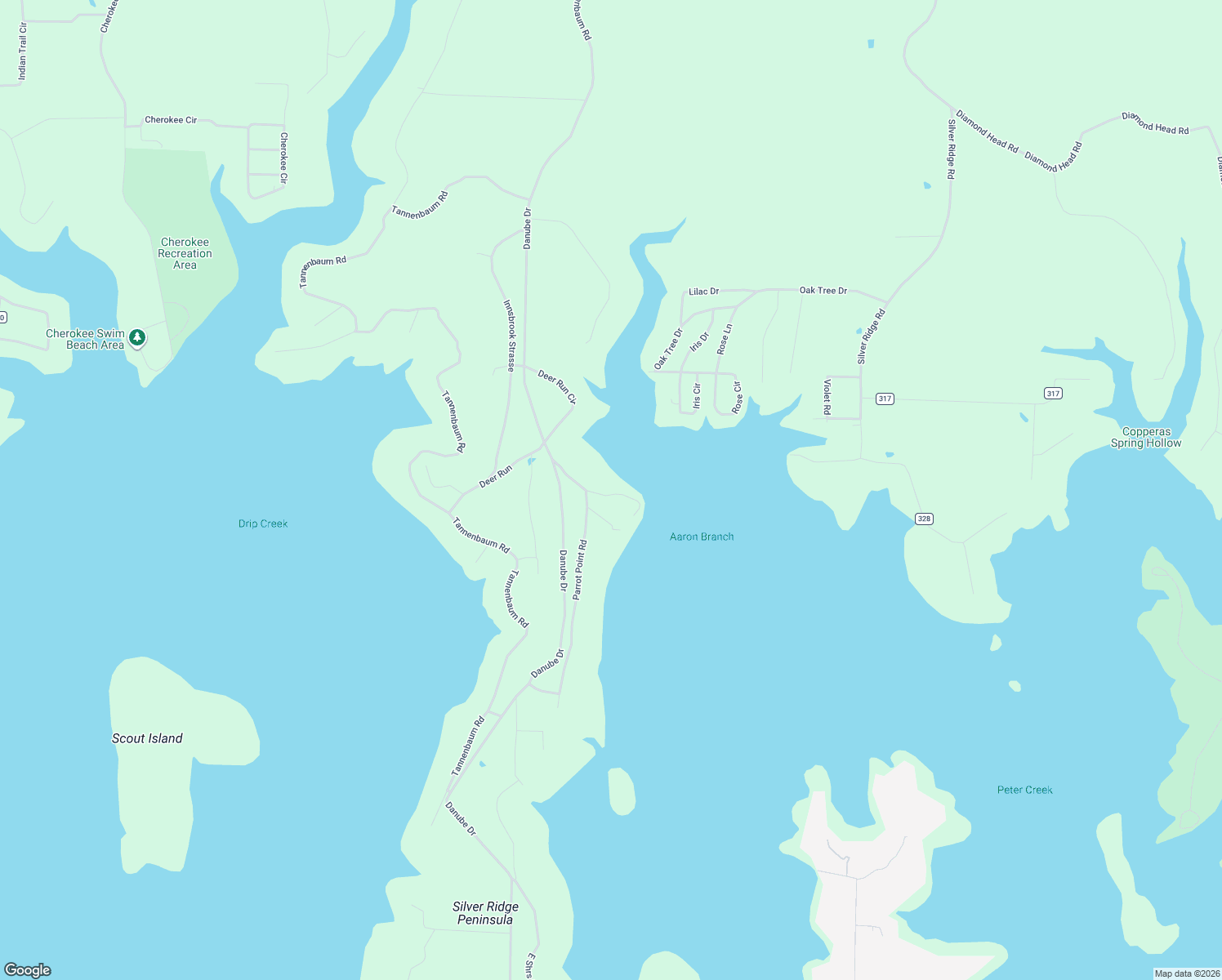 map of restaurants, bars, coffee shops, grocery stores, and more near 99 Parrot Point Road in Drasco