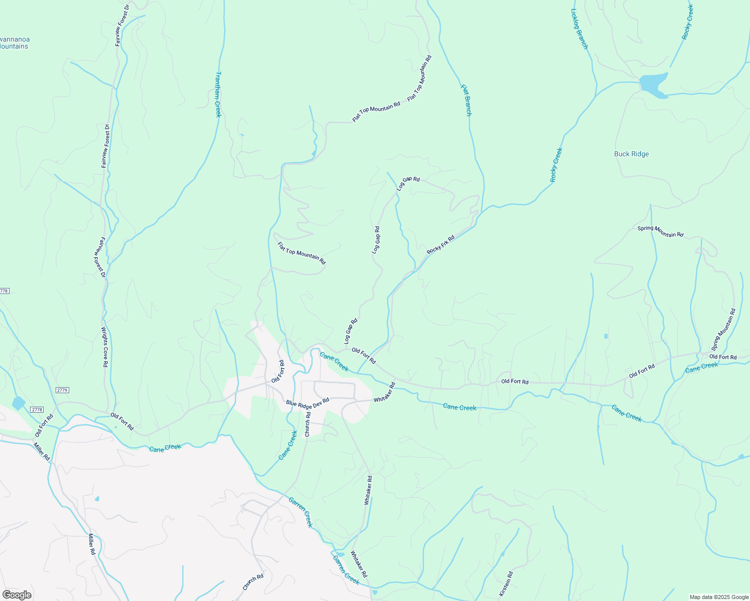 map of restaurants, bars, coffee shops, grocery stores, and more near 81 Log Gap Road in Fairview