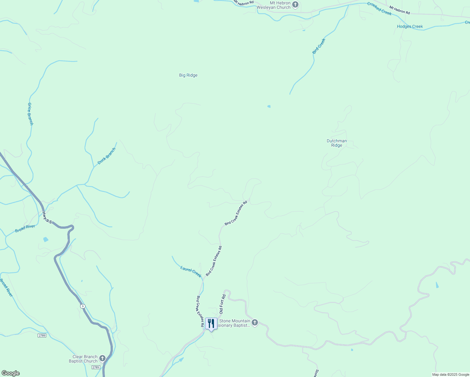 map of restaurants, bars, coffee shops, grocery stores, and more near 33 Laurel Mountain Trail in Black Mountain
