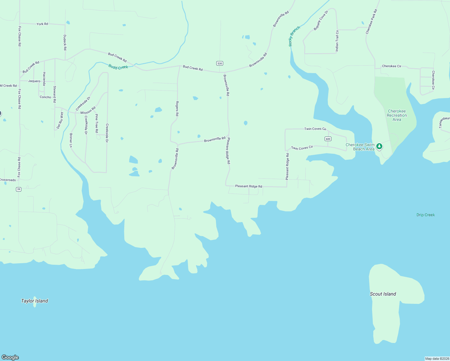 map of restaurants, bars, coffee shops, grocery stores, and more near 290 Pleasant Ridge Road in Greers Ferry
