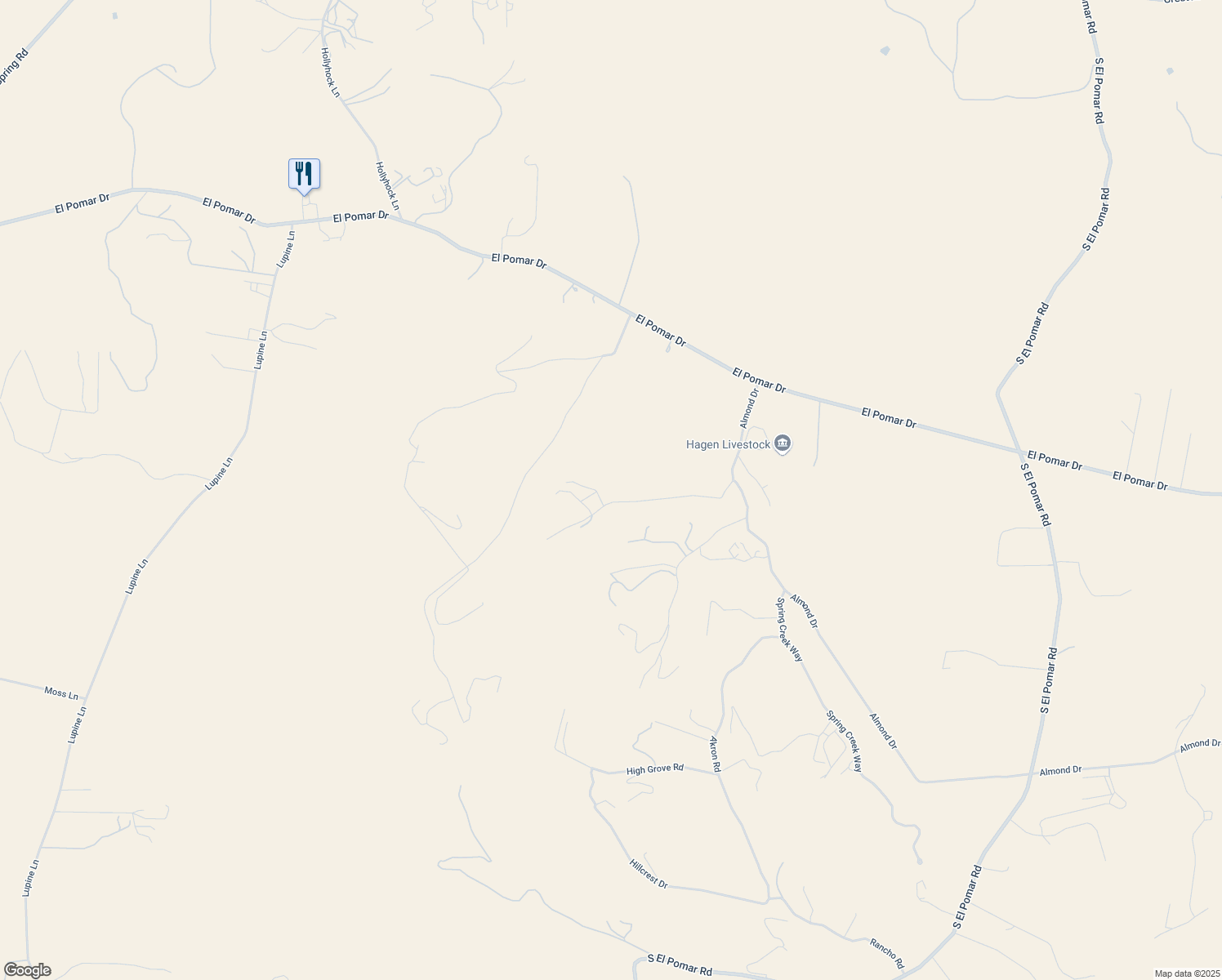 map of restaurants, bars, coffee shops, grocery stores, and more near Hermosa Road in San Luis Obispo County