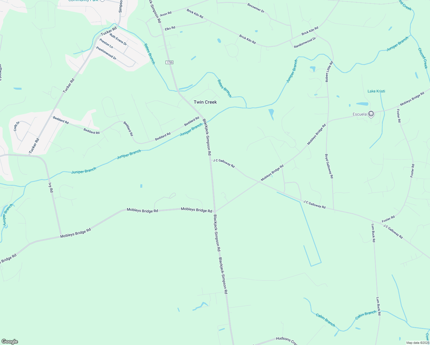 map of restaurants, bars, coffee shops, grocery stores, and more near 1523 Black Jack Simpson Road in Greenville