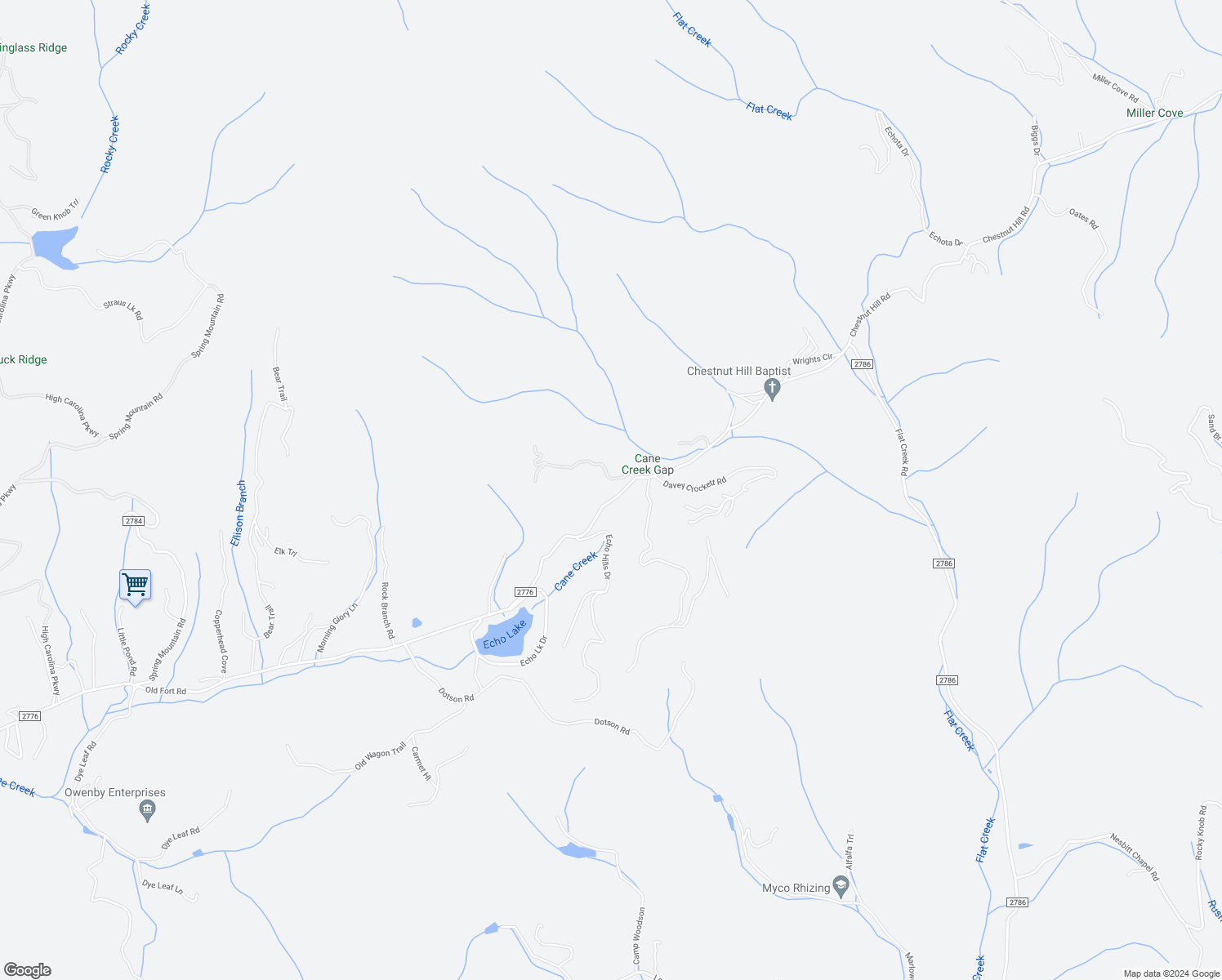 map of restaurants, bars, coffee shops, grocery stores, and more near 1498 Old Fort Road in Fairview