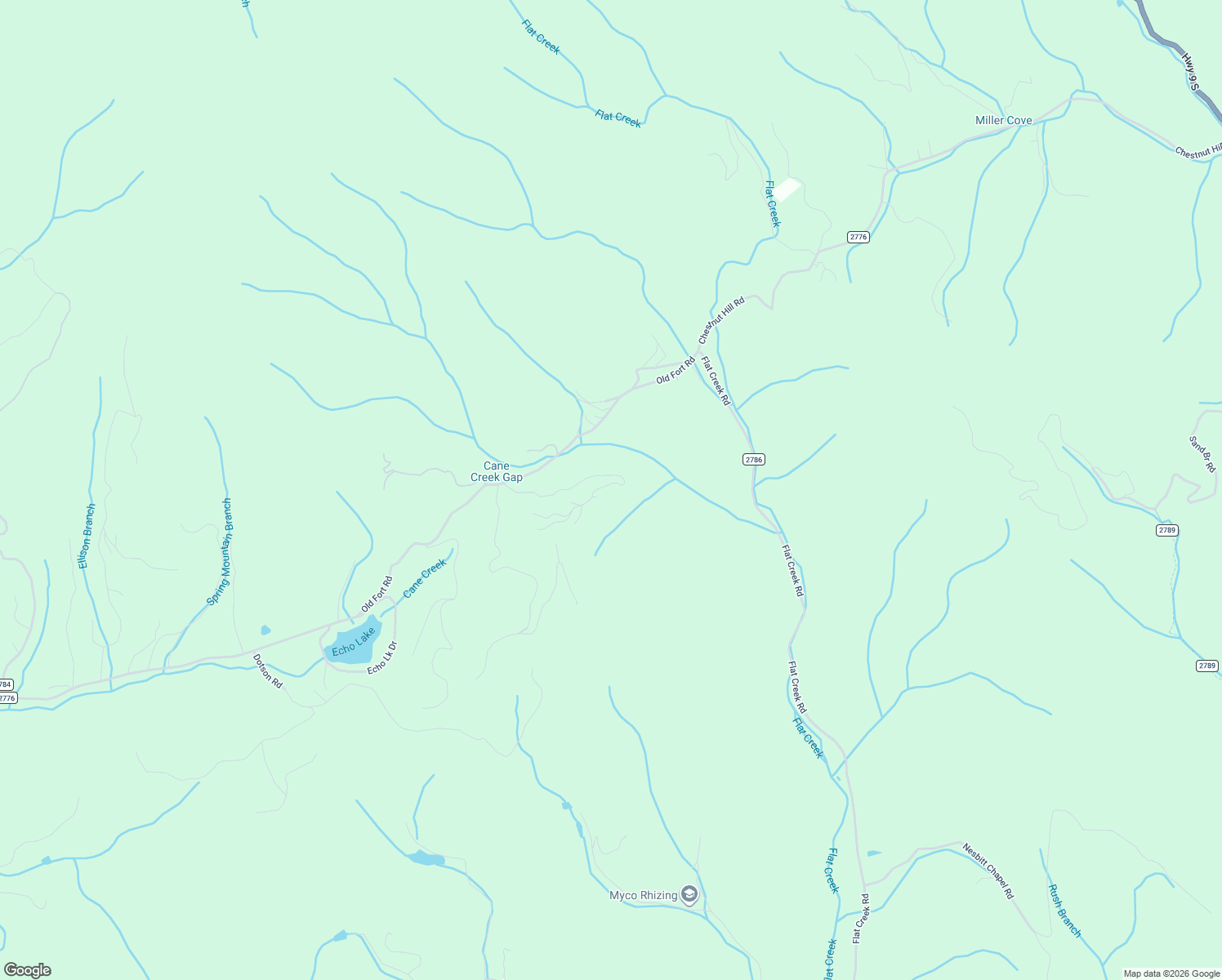 map of restaurants, bars, coffee shops, grocery stores, and more near 81 Davey Crockett Road in Fairview