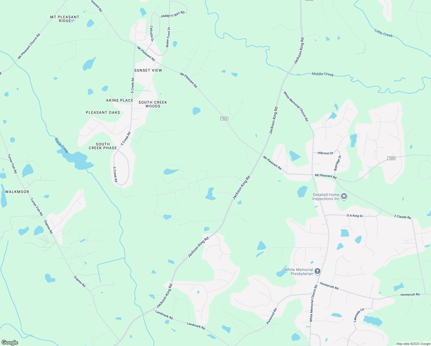 map of restaurants, bars, coffee shops, grocery stores, and more near 27 Clay Hill Court in Johnston County
