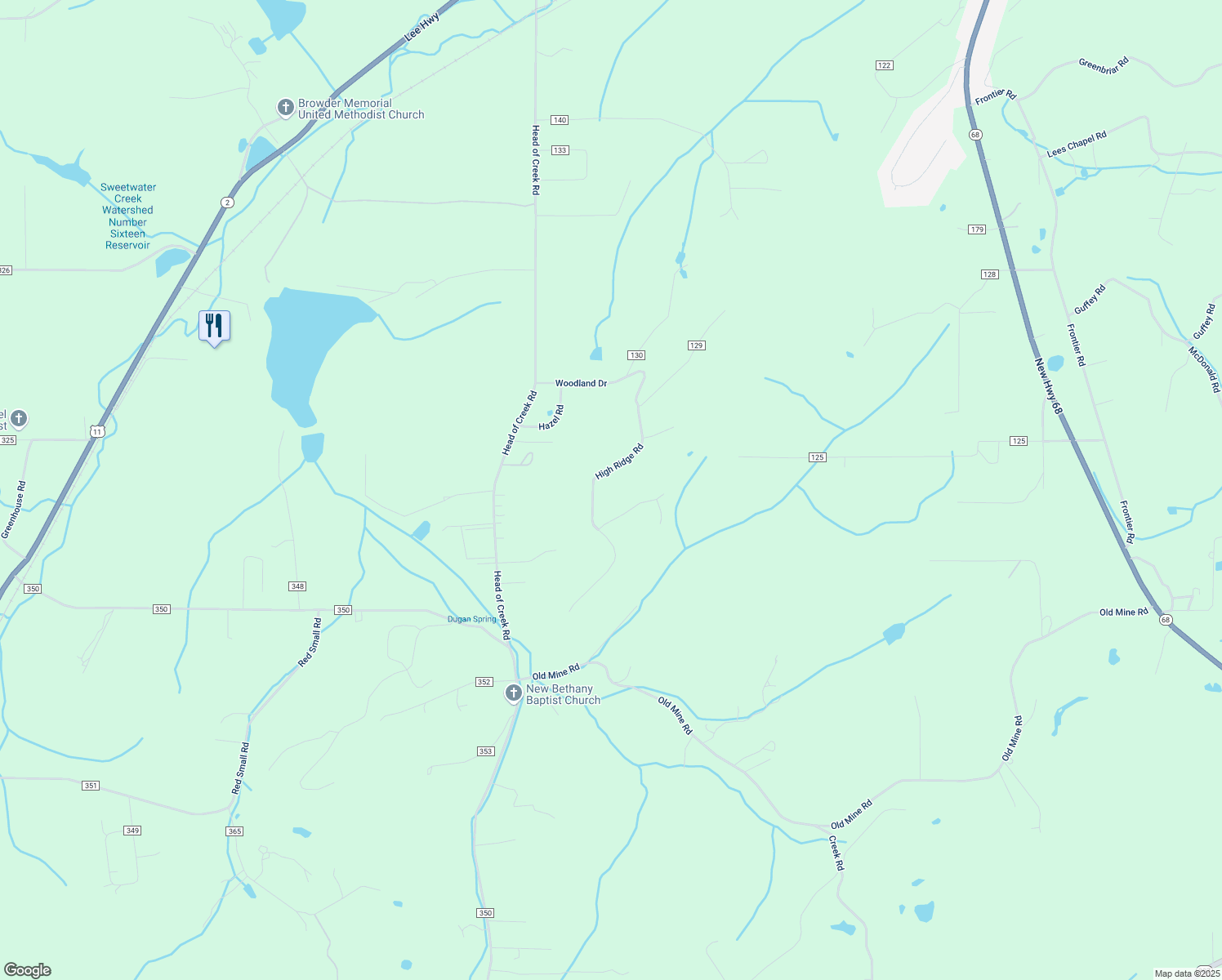 map of restaurants, bars, coffee shops, grocery stores, and more near 231 High Ridge Road in Sweetwater