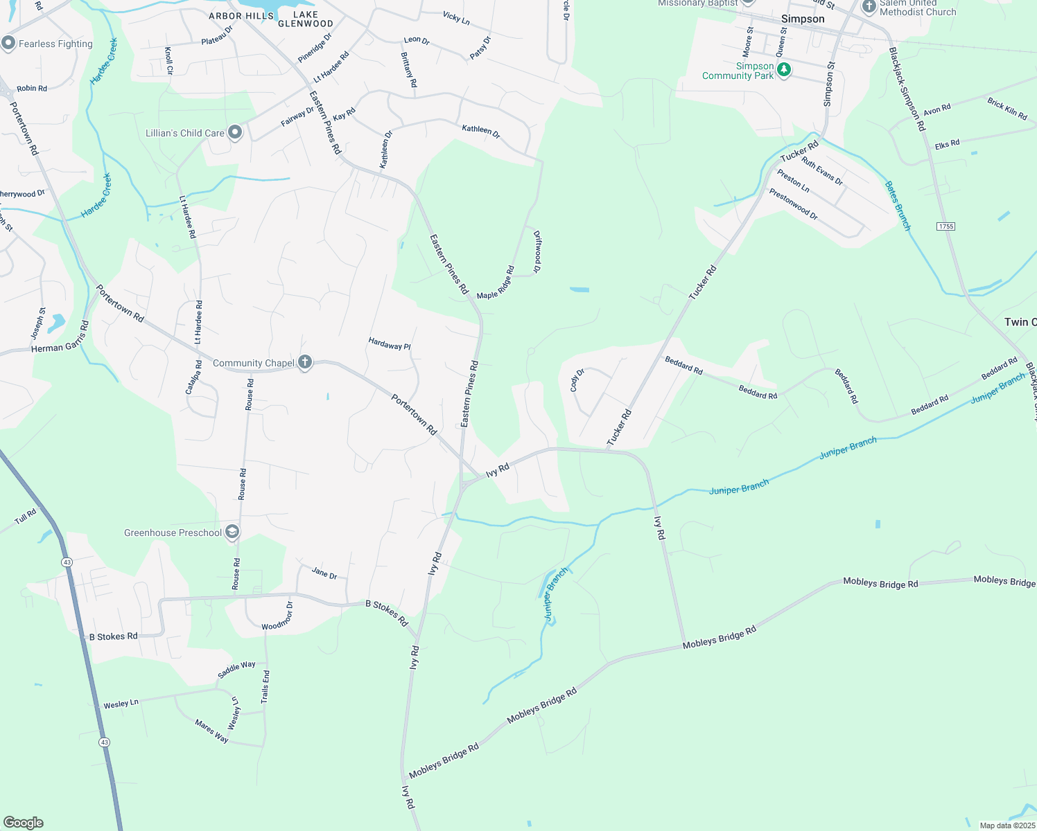 map of restaurants, bars, coffee shops, grocery stores, and more near 1038 Augusta Lane in Greenville