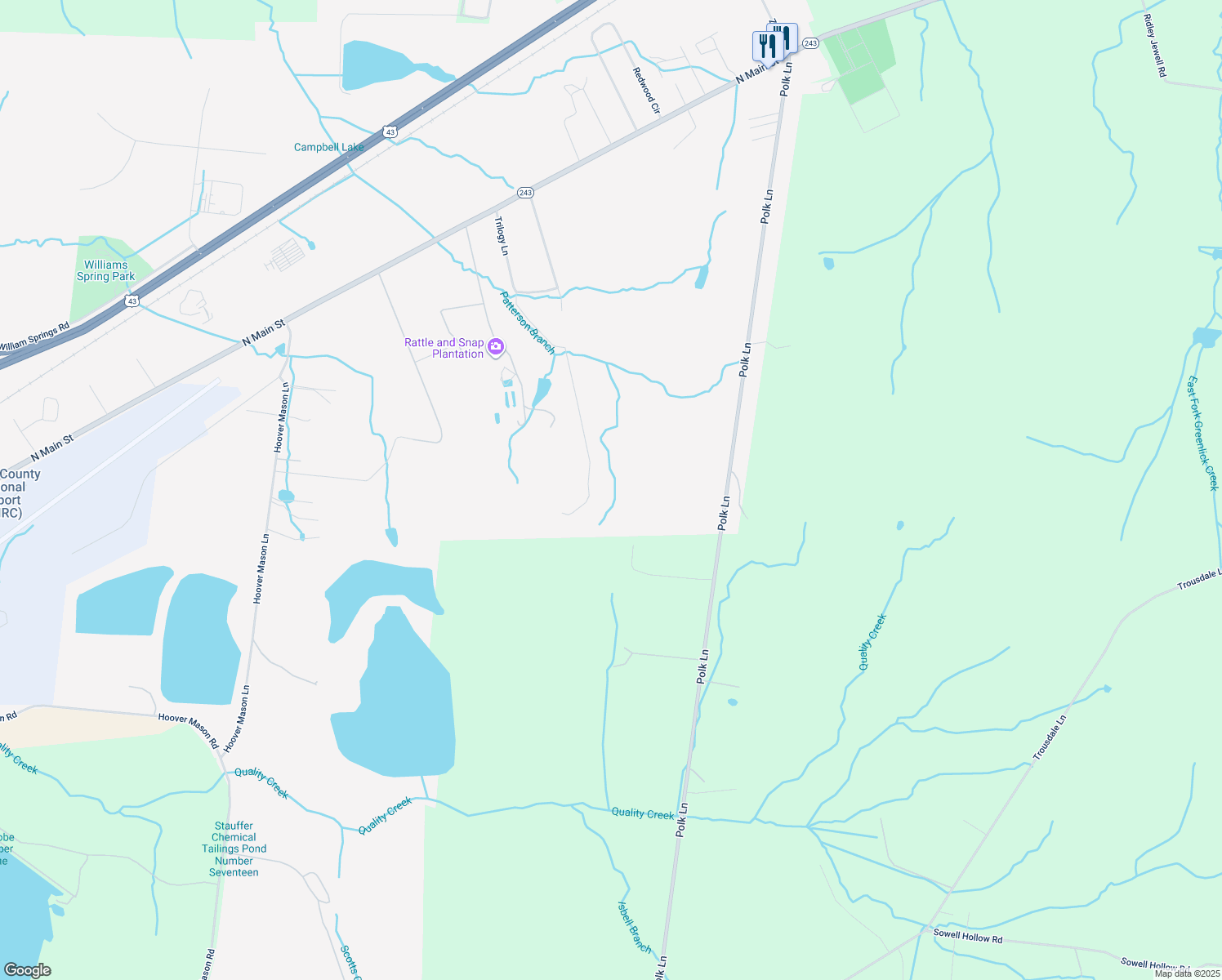 map of restaurants, bars, coffee shops, grocery stores, and more near 2041 Trilogy Lane in Mount Pleasant