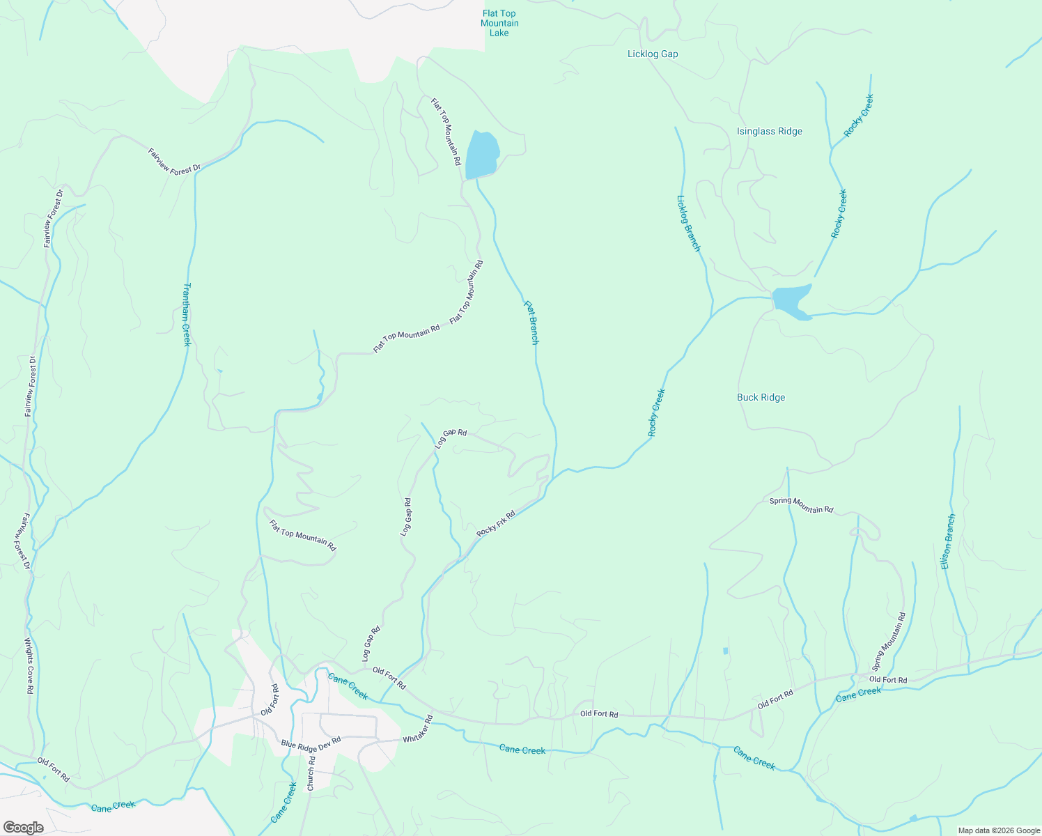 map of restaurants, bars, coffee shops, grocery stores, and more near 310 Log Gap Road in Fairview