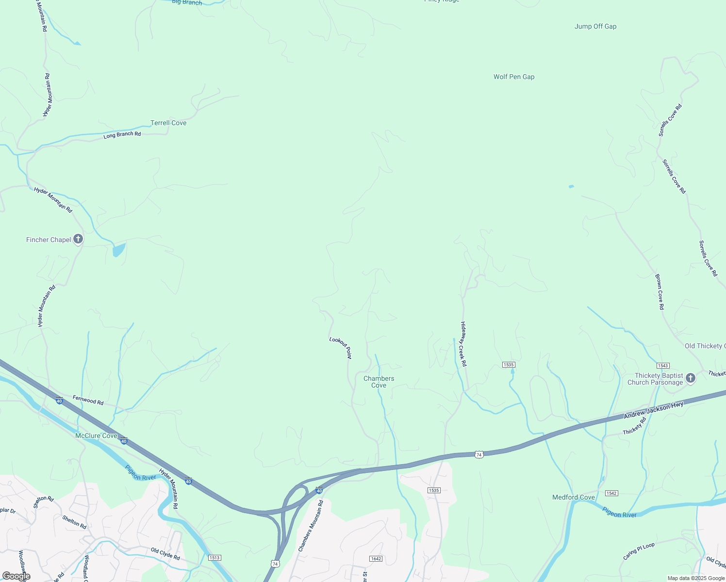 map of restaurants, bars, coffee shops, grocery stores, and more near 1851 Chambers Mountain Road in Clyde
