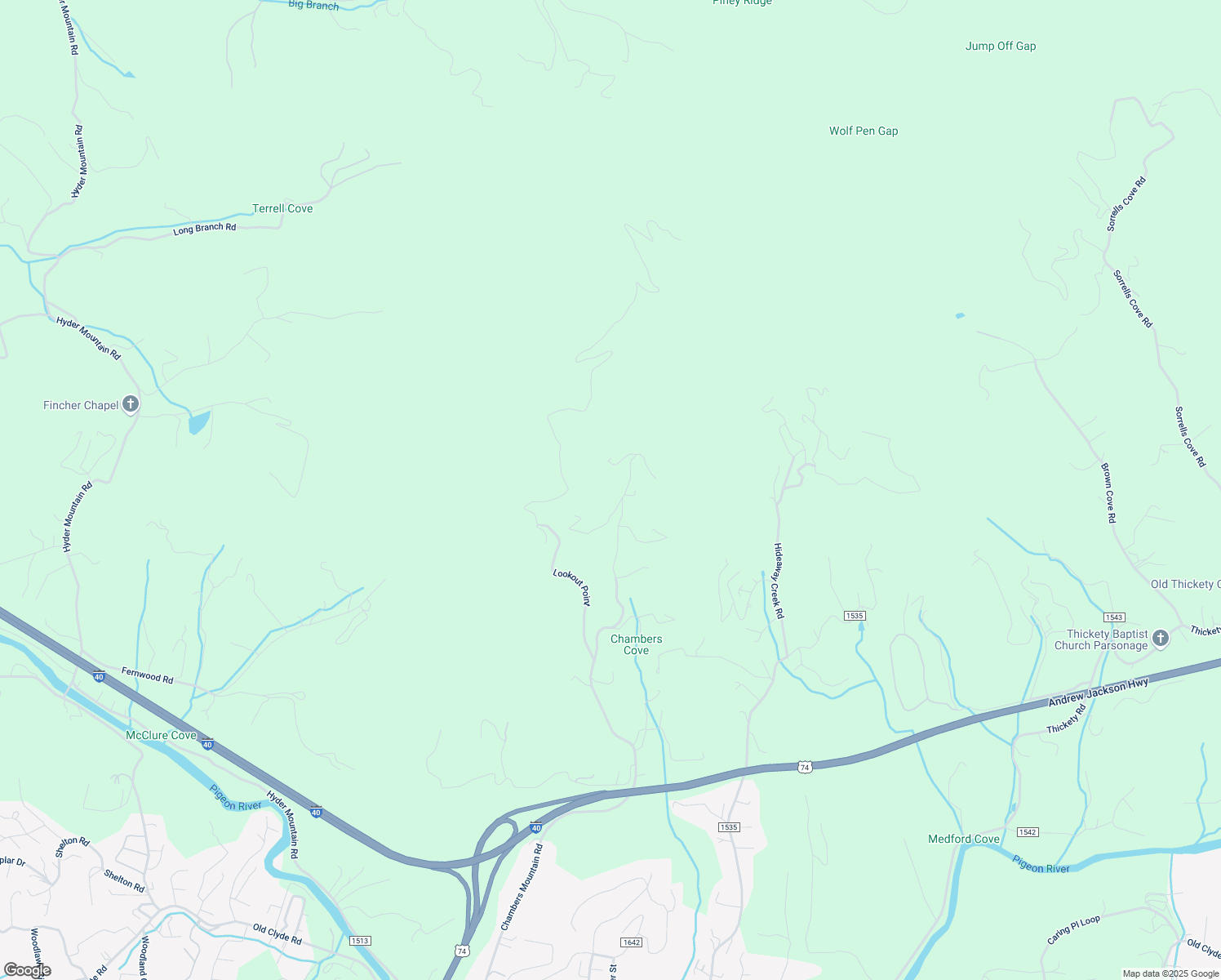 map of restaurants, bars, coffee shops, grocery stores, and more near 1851 Chambers Mountain Road in Clyde