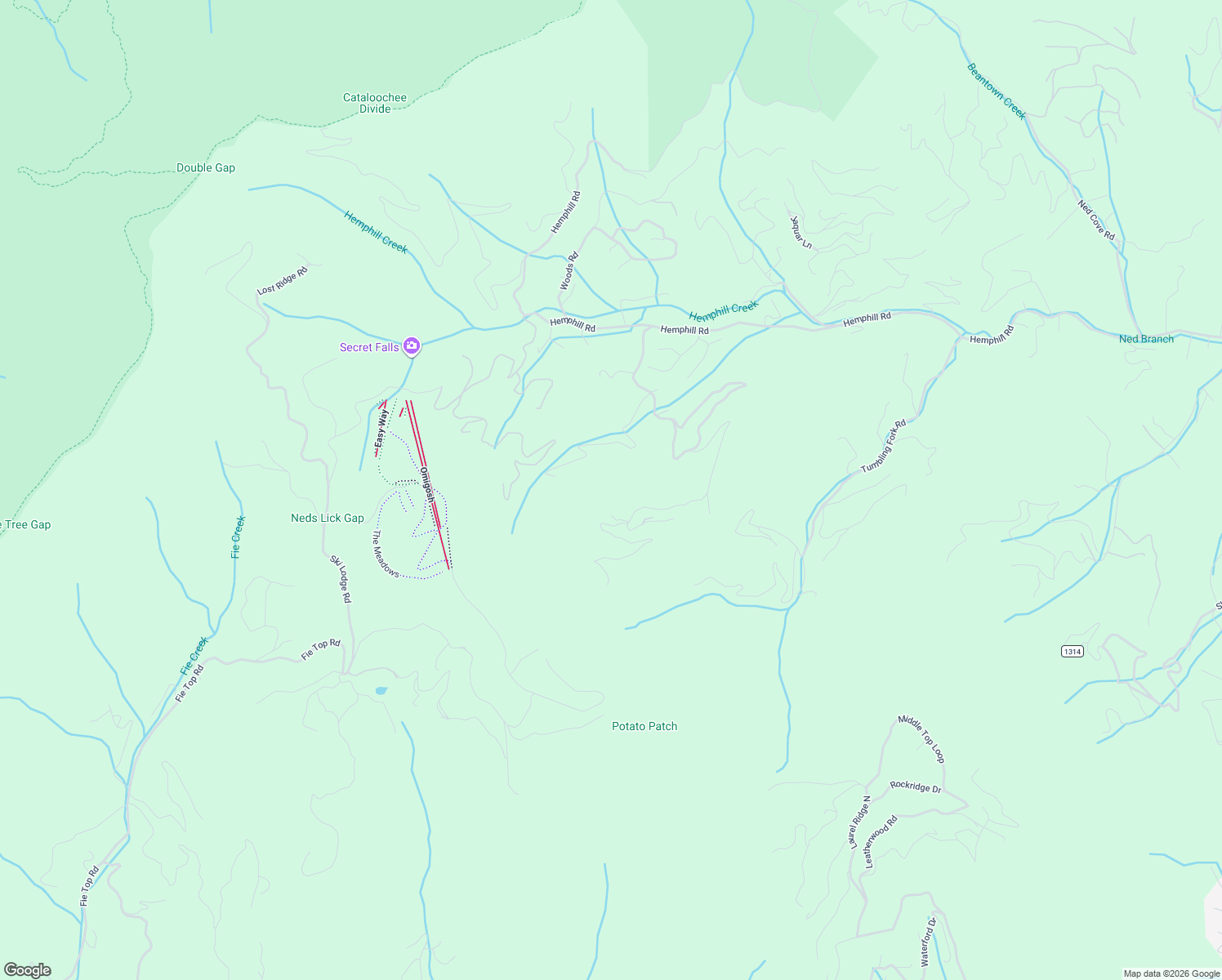 map of restaurants, bars, coffee shops, grocery stores, and more near 433 Rome Beauty Road in Waynesville