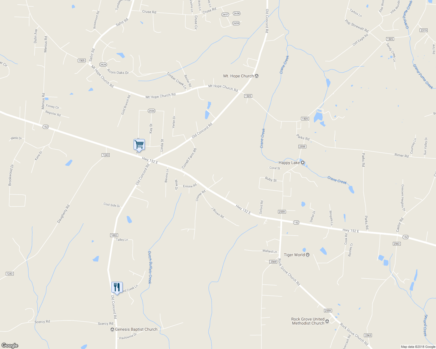 map of restaurants, bars, coffee shops, grocery stores, and more near 1118 Walker Valley Lane in Salisbury