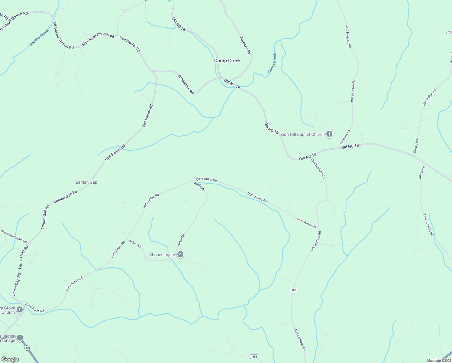 map of restaurants, bars, coffee shops, grocery stores, and more near 230 Dirty Ankle Road in Lawndale
