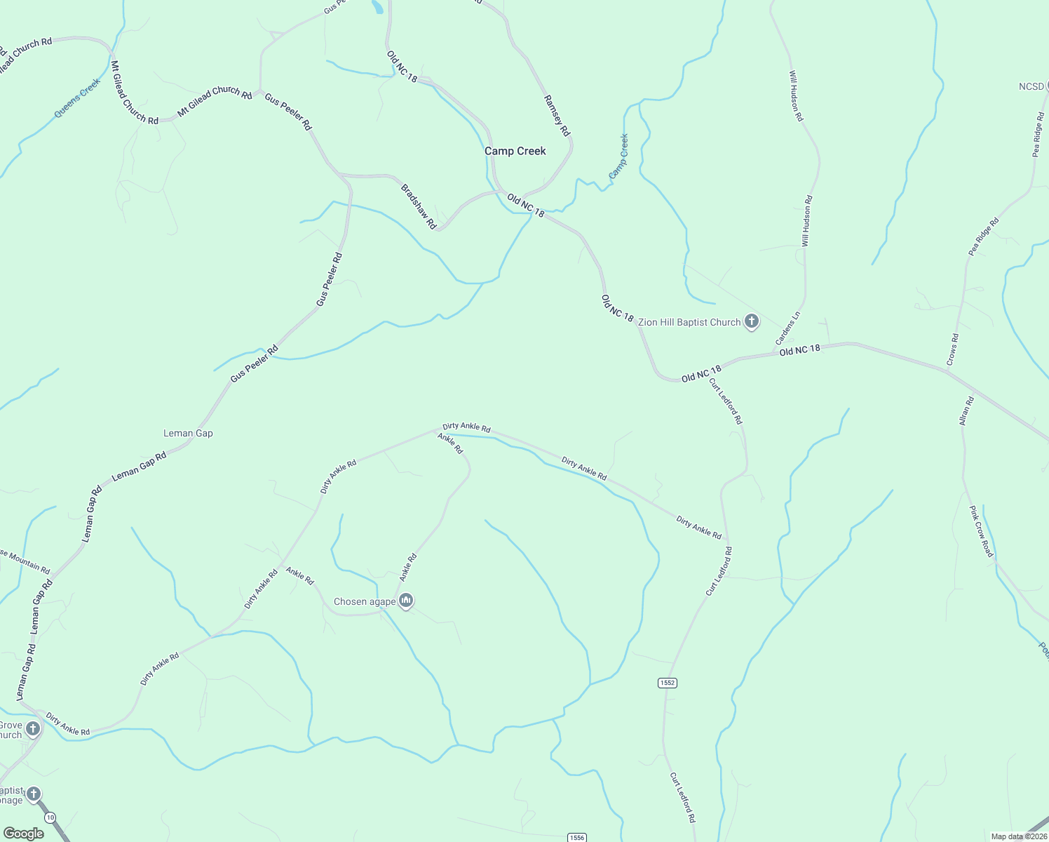 map of restaurants, bars, coffee shops, grocery stores, and more near 230 Dirty Ankle Road in Lawndale