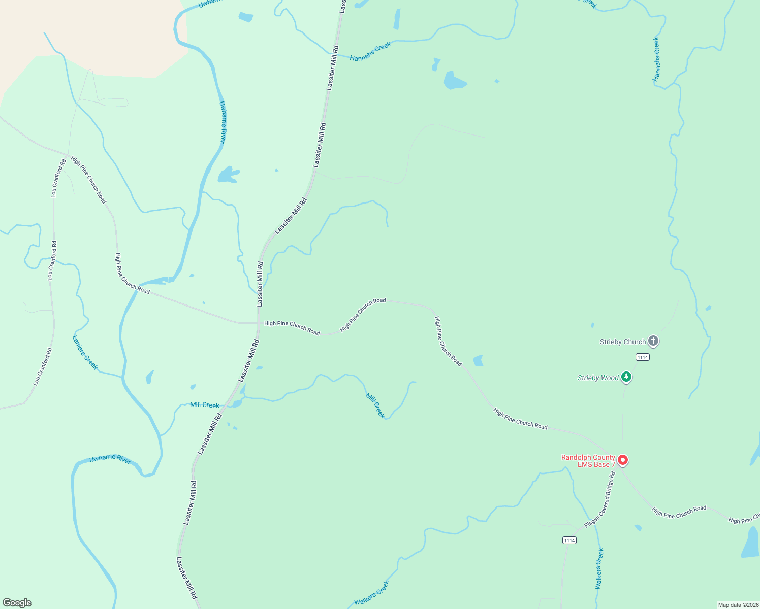map of restaurants, bars, coffee shops, grocery stores, and more near 7341 High Pine Church Road in Asheboro