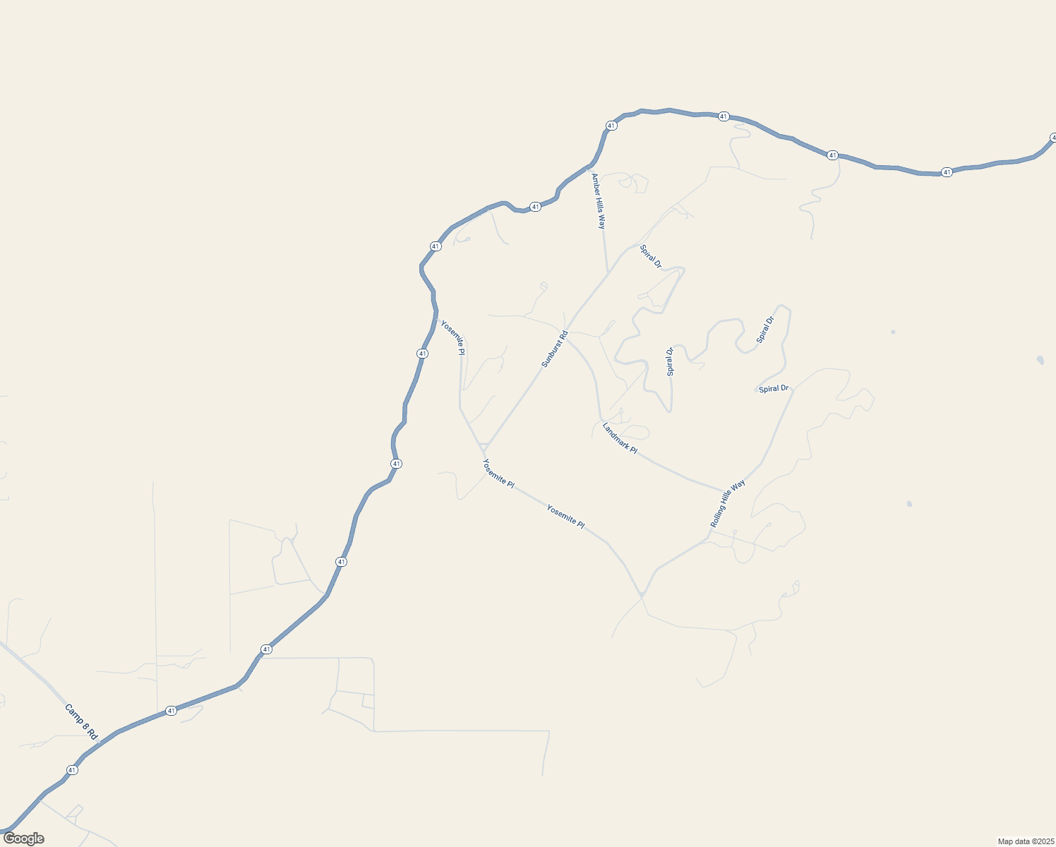 map of restaurants, bars, coffee shops, grocery stores, and more near 3585 Sunburst Road in Paso Robles