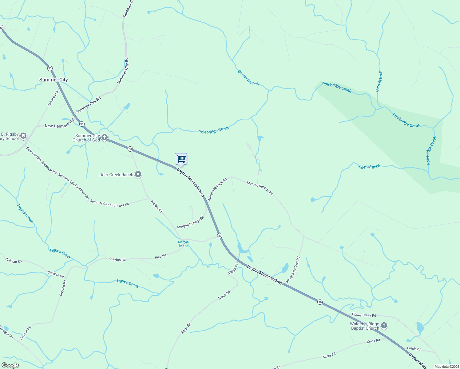 map of restaurants, bars, coffee shops, grocery stores, and more near 1276-1408 Morgan Springs Rd in Dayton