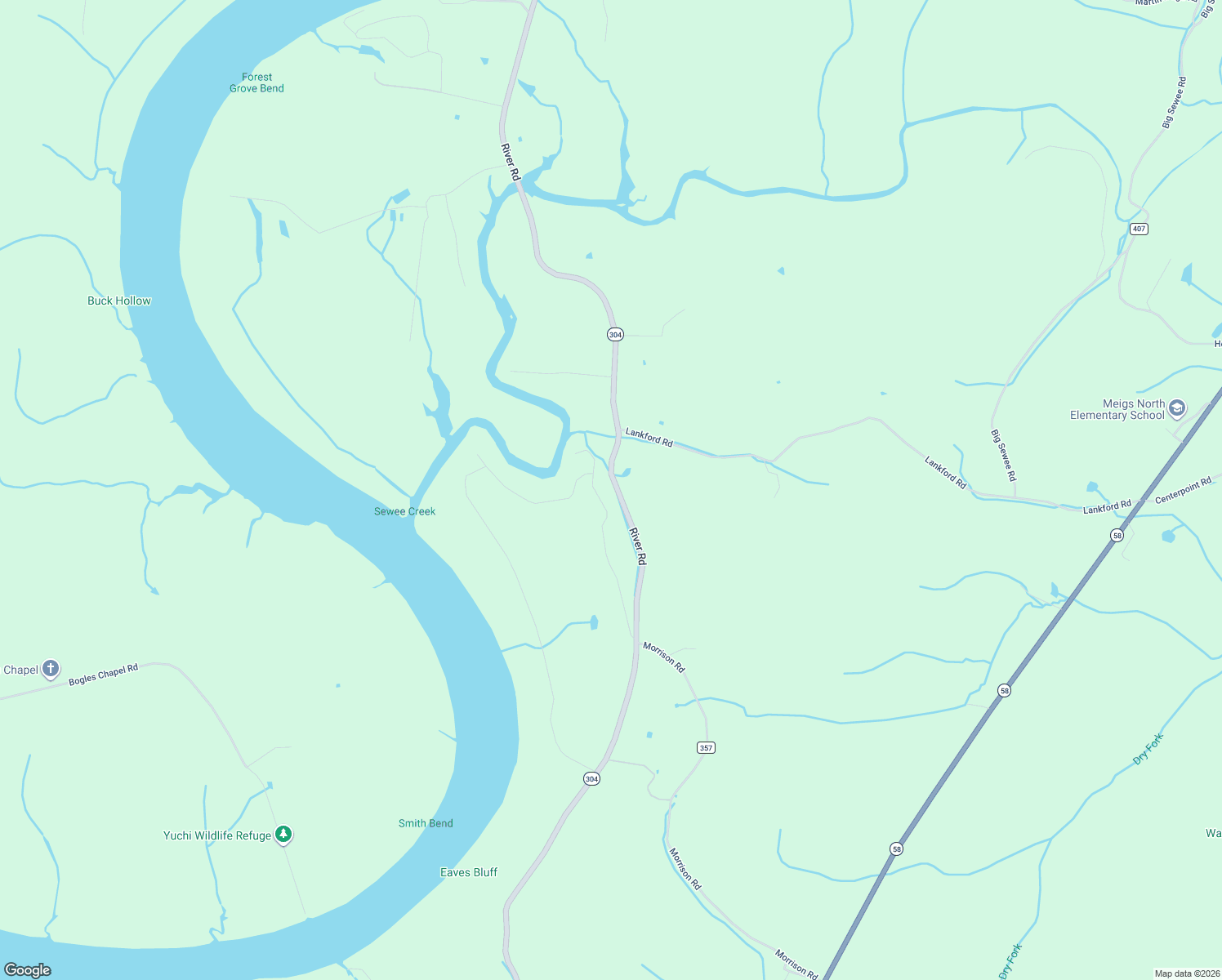 map of restaurants, bars, coffee shops, grocery stores, and more near 3993 River Road in Decatur