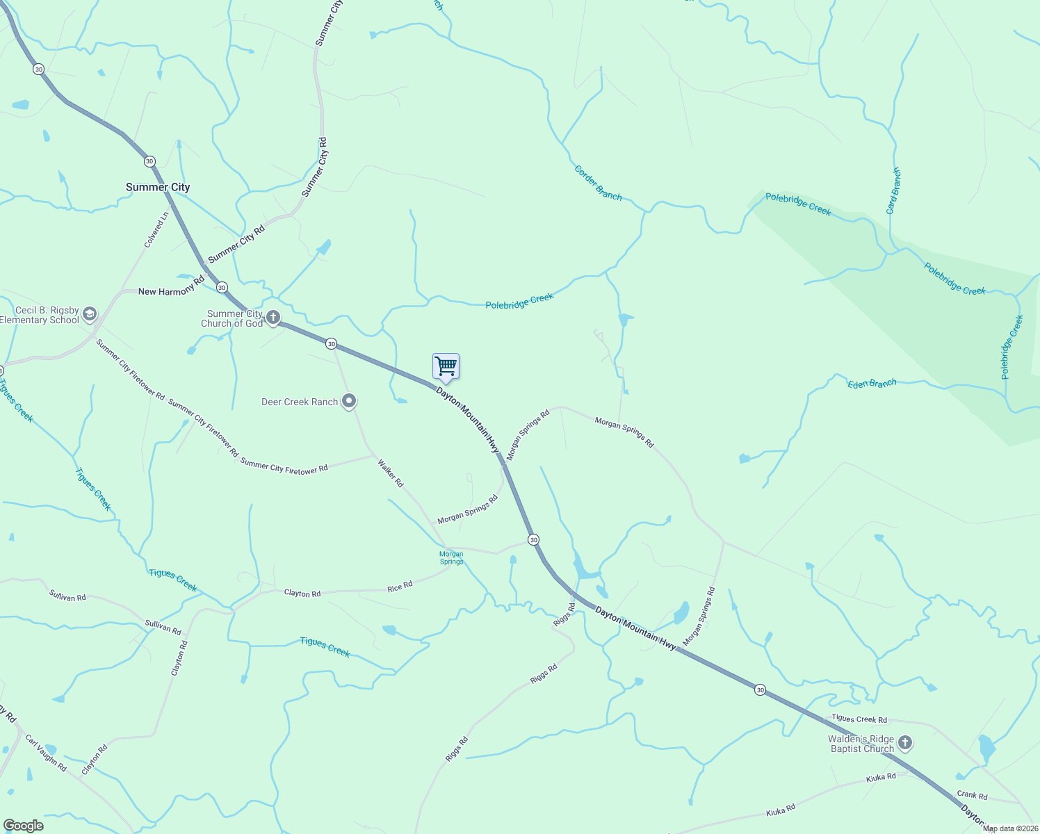 map of restaurants, bars, coffee shops, grocery stores, and more near 1408 Morgan Springs Rd in Dayton